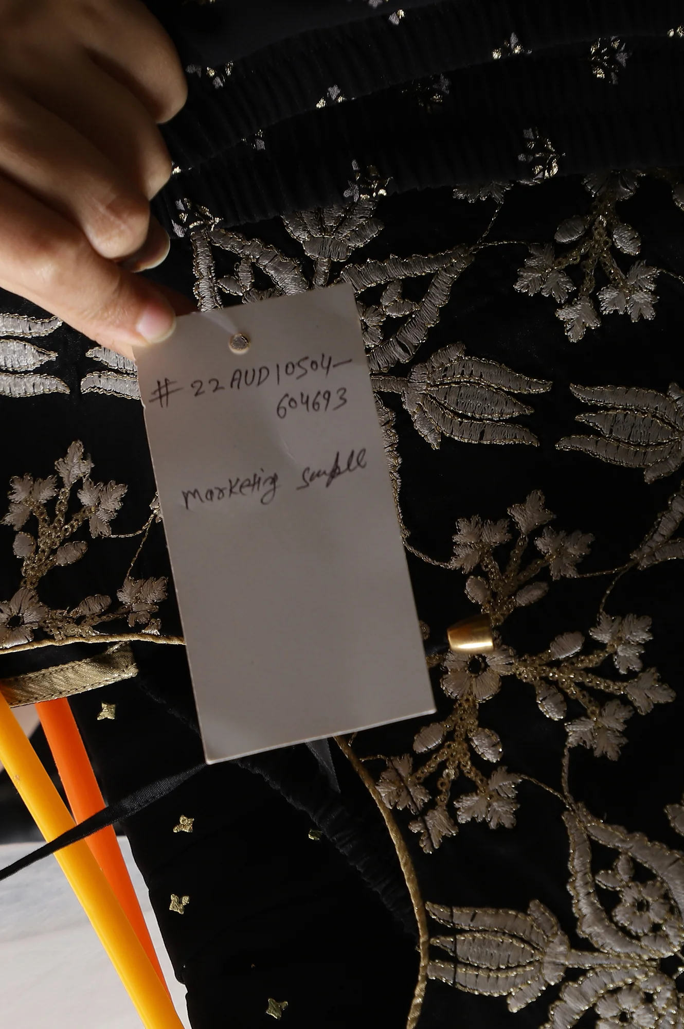 Black Embroidered Top With Semi Flared Palazzo And Dupatta - Image 12