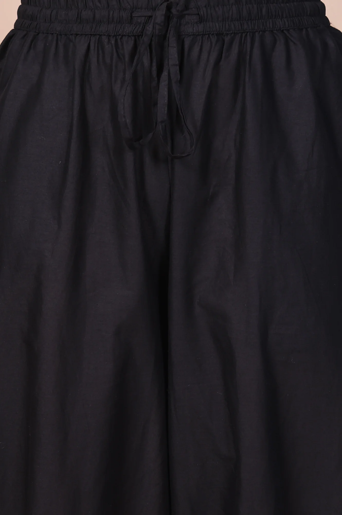 Black Solid Harem Pants - Image 6