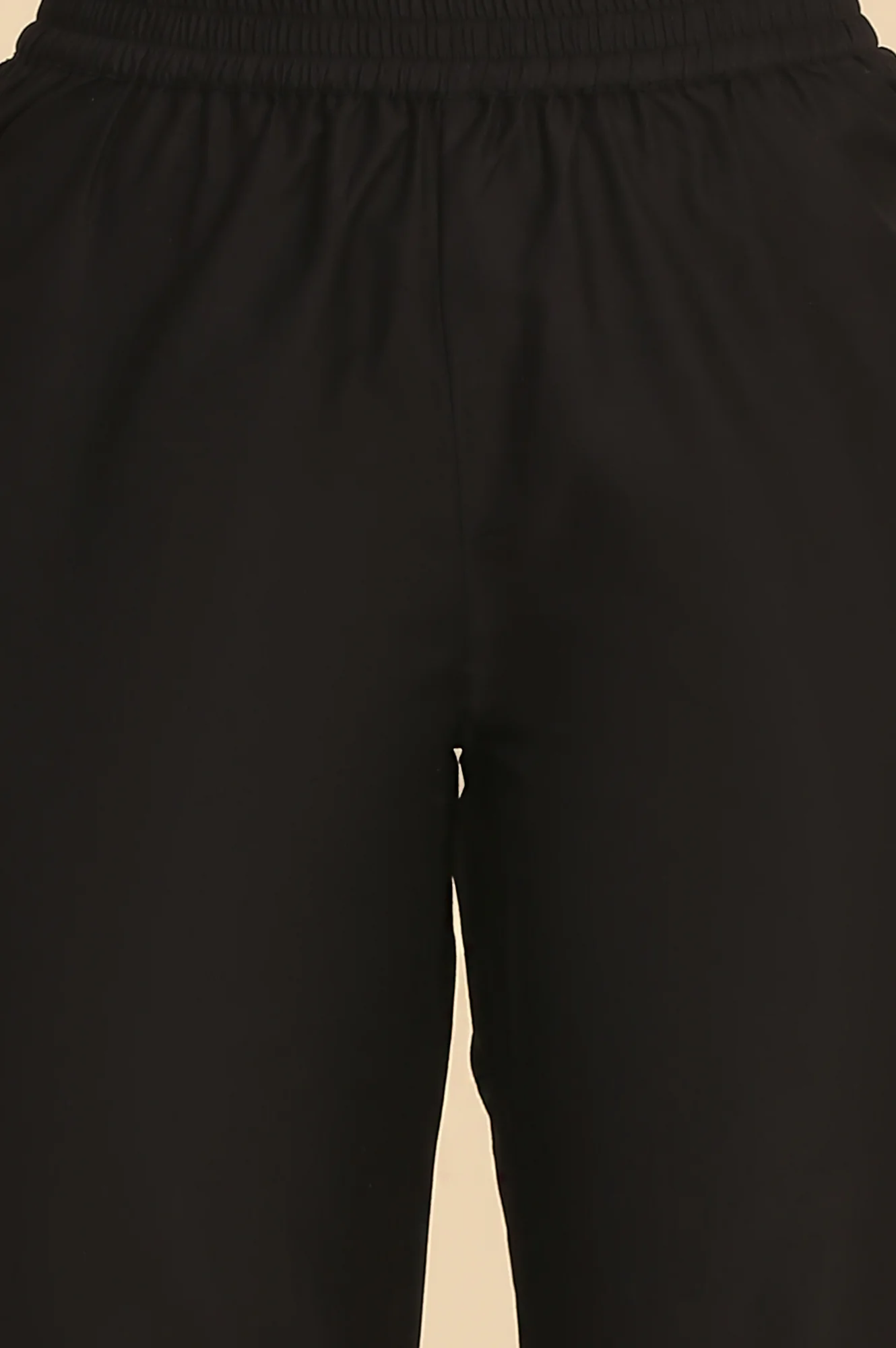 Black Solid Schiffli Embroidered Flared Kurta, Trousers and Dupatta Set - Image 9