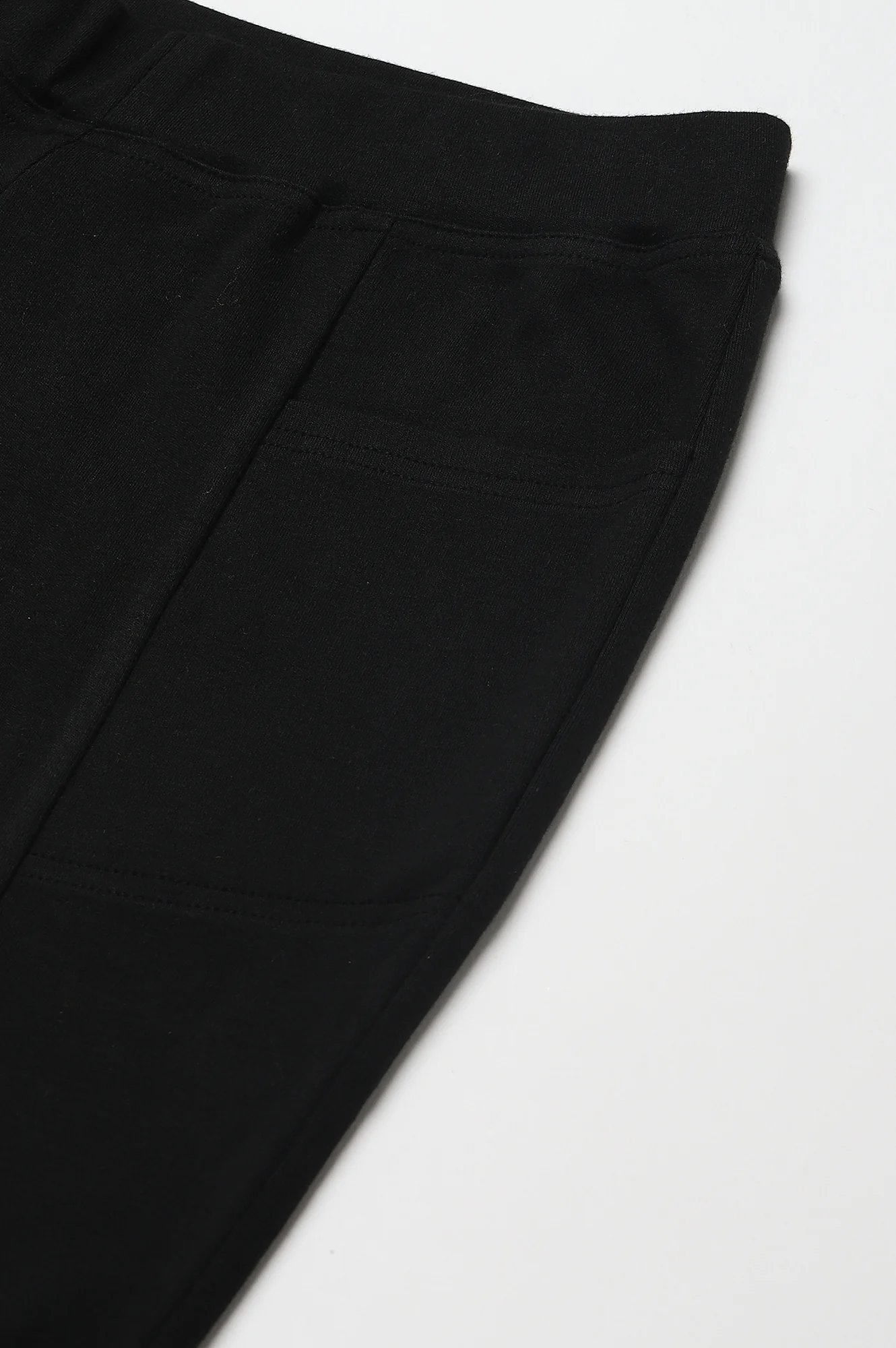 Black Solid Winter Tights - Image 6