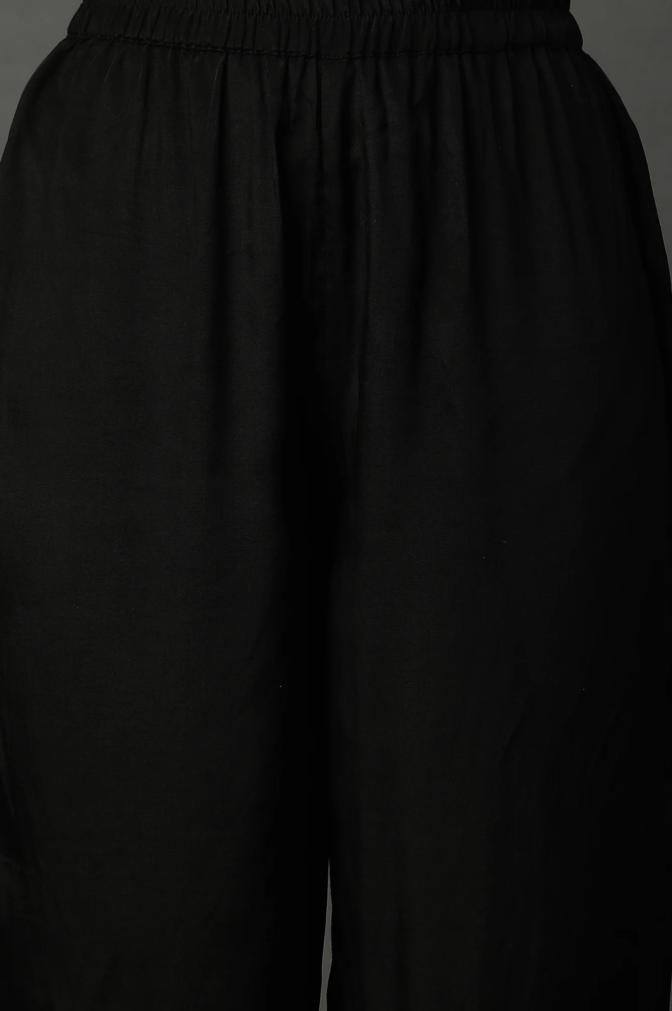 Black Thread Embroidered Kurta and Palazzo Set - Image 6