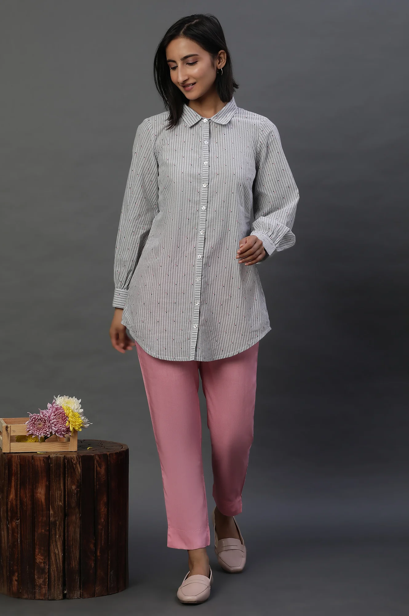 Black Yarn-dyed Dobby Shirt - Image 5