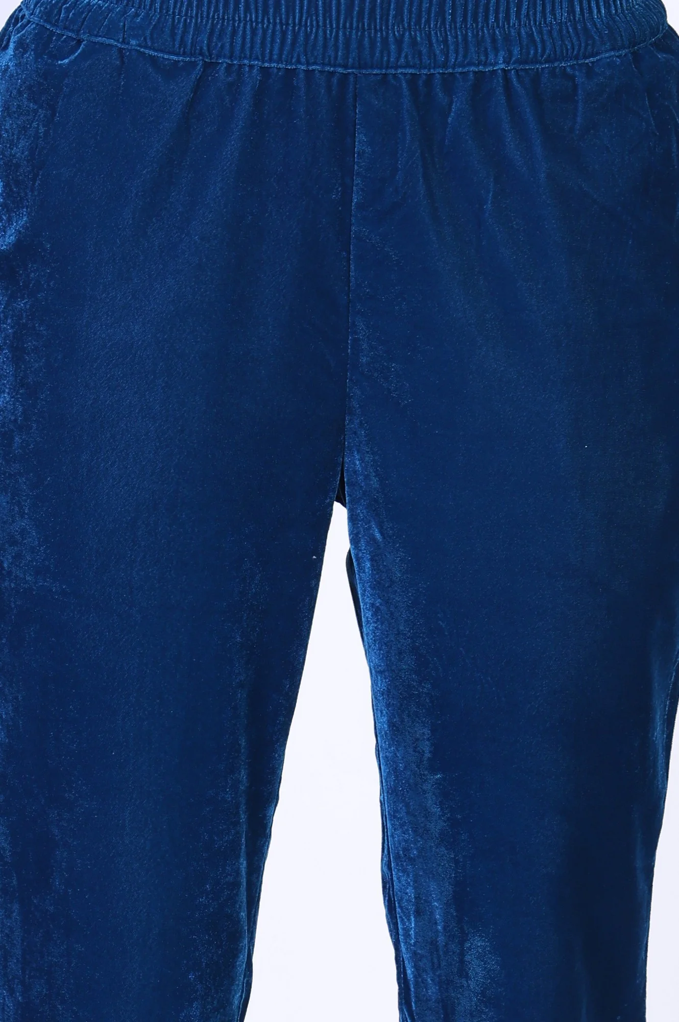 Blue Dori Embroidery Straight Kurta with Trouser - Image 7