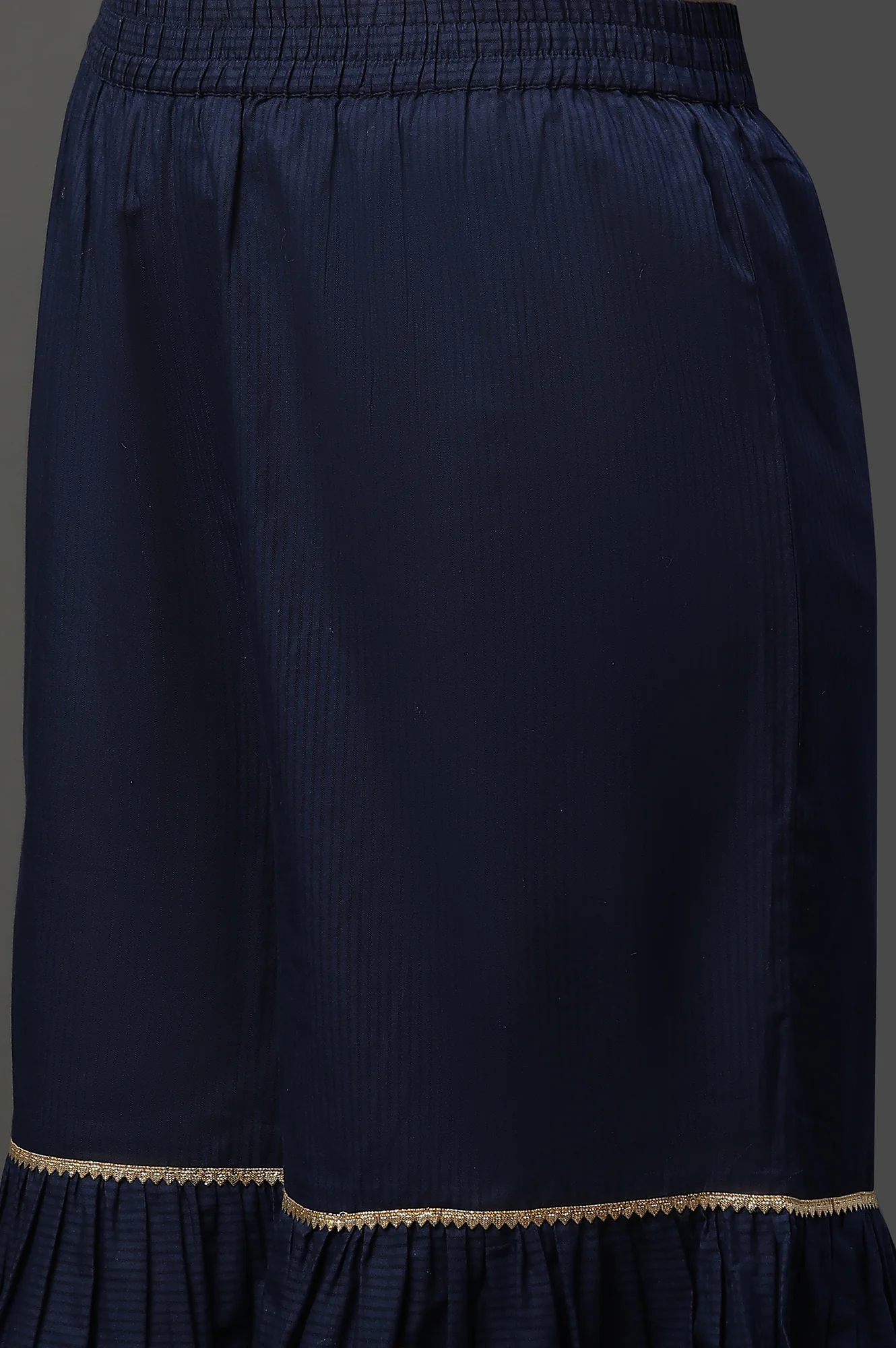 Blue Embellished Short Kurta, Sharara and Dupatta Set - Image 11