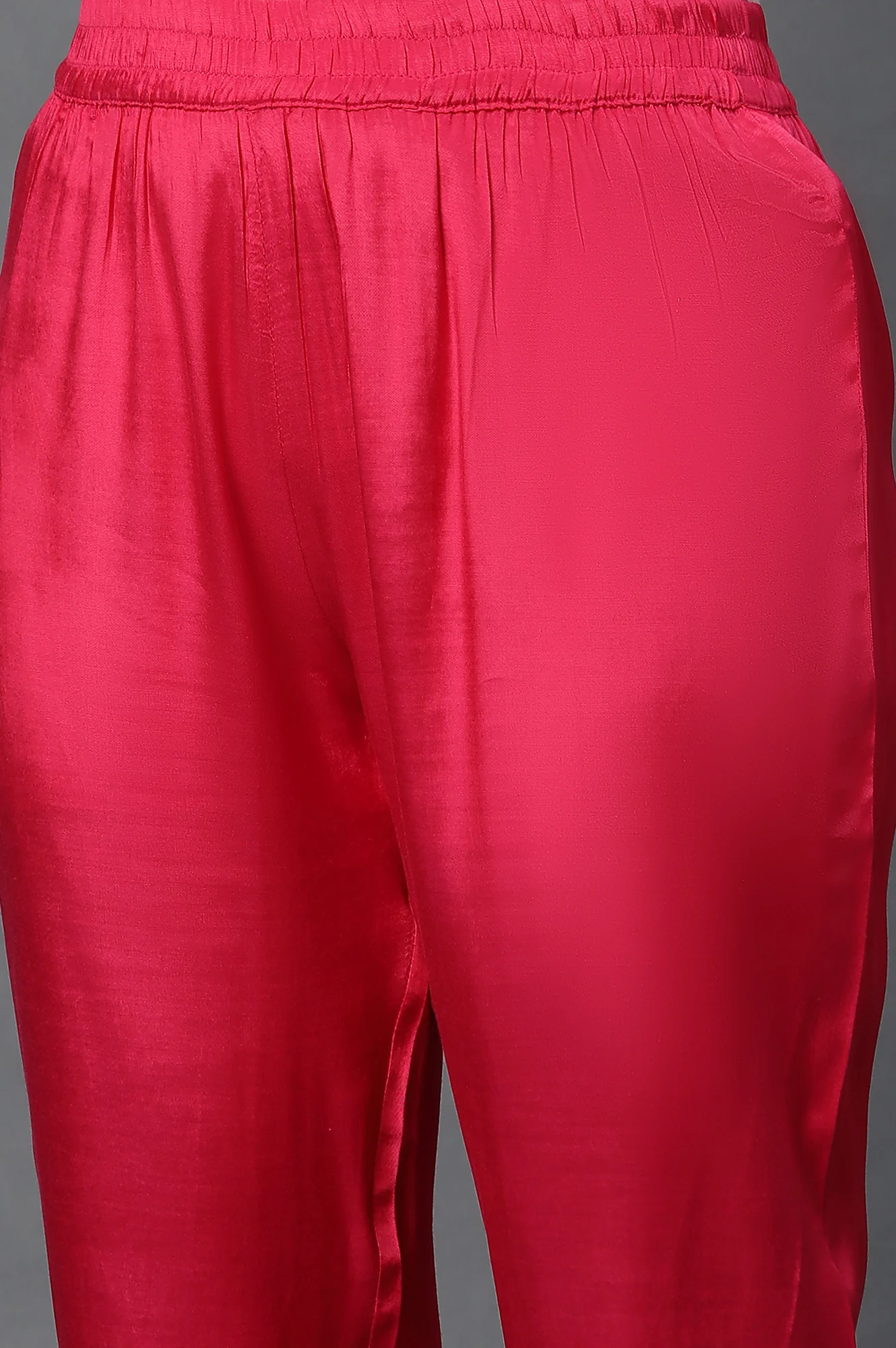 Dark Pink Dori Embroidered Kurta, Trousers and Dupatta Set - Image 9