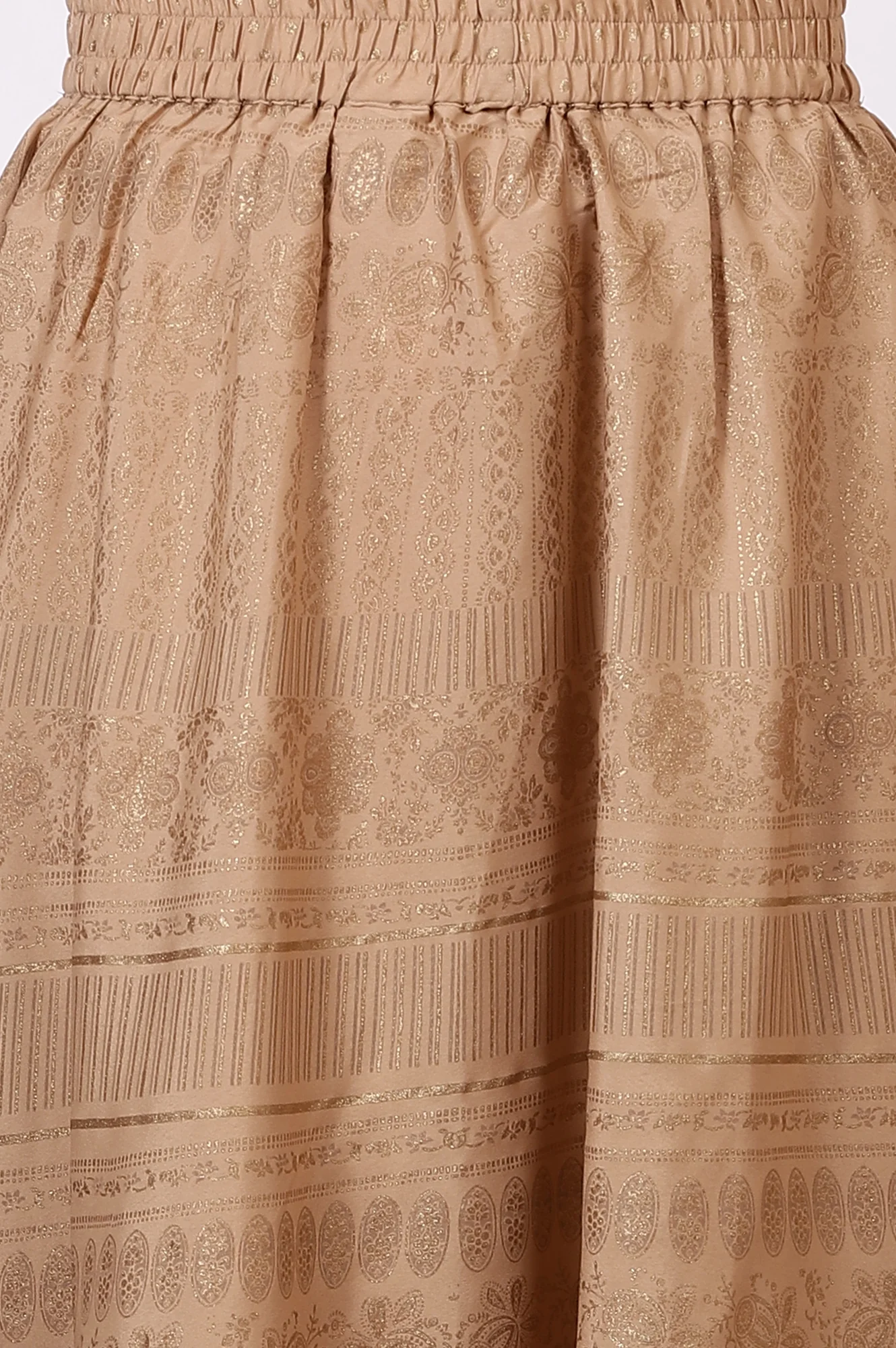 Dark Pink Zari Embroidered Straight Kurta, Flared Skirt and Dupatta Set - Image 8
