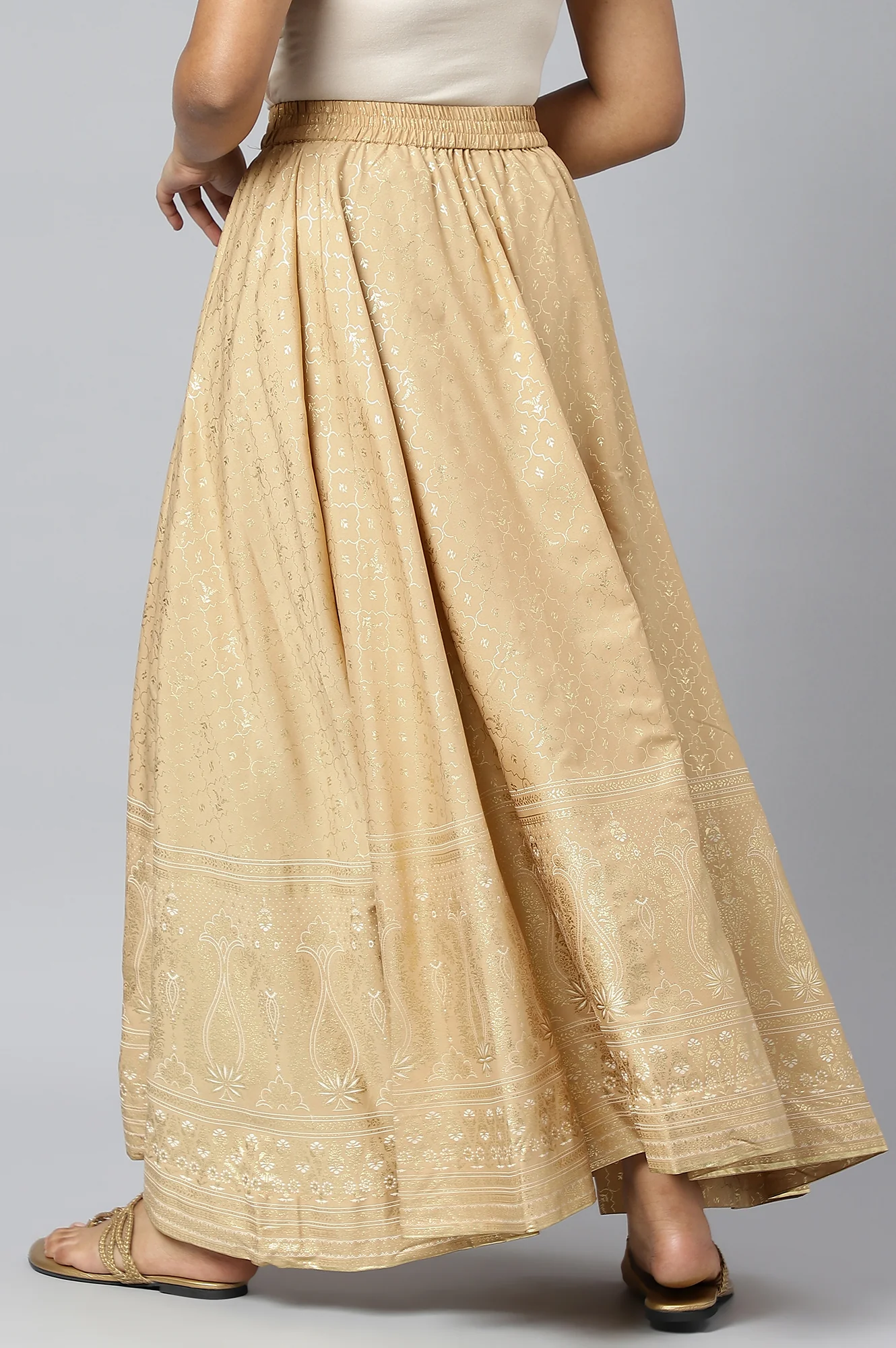 Gold Circular Skirt - Image 4