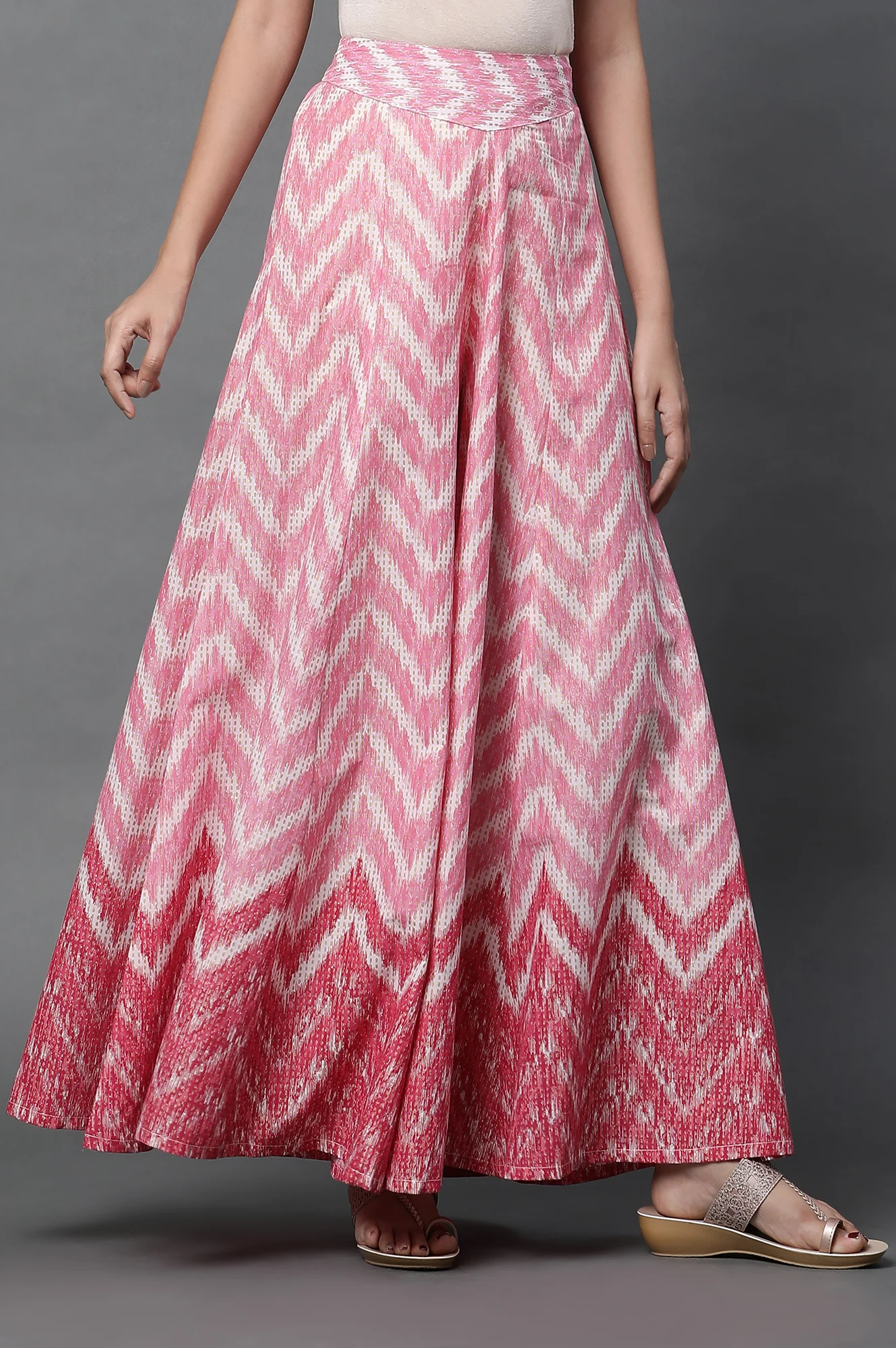 Jazzy Pink Semi-Flared Palazzo Pants - Image 4
