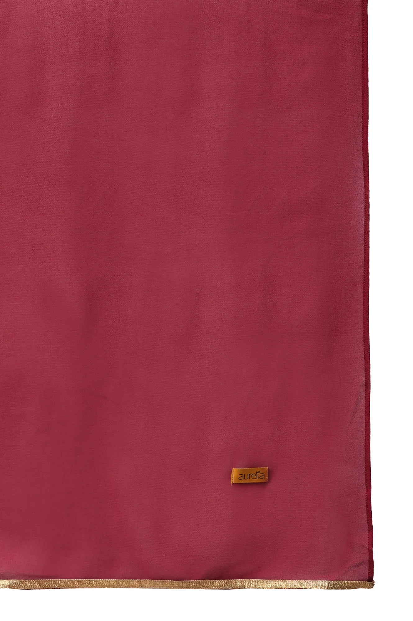 LIVA Maroon Floral Printed Dress with Embroidered Dupatta - Image 6