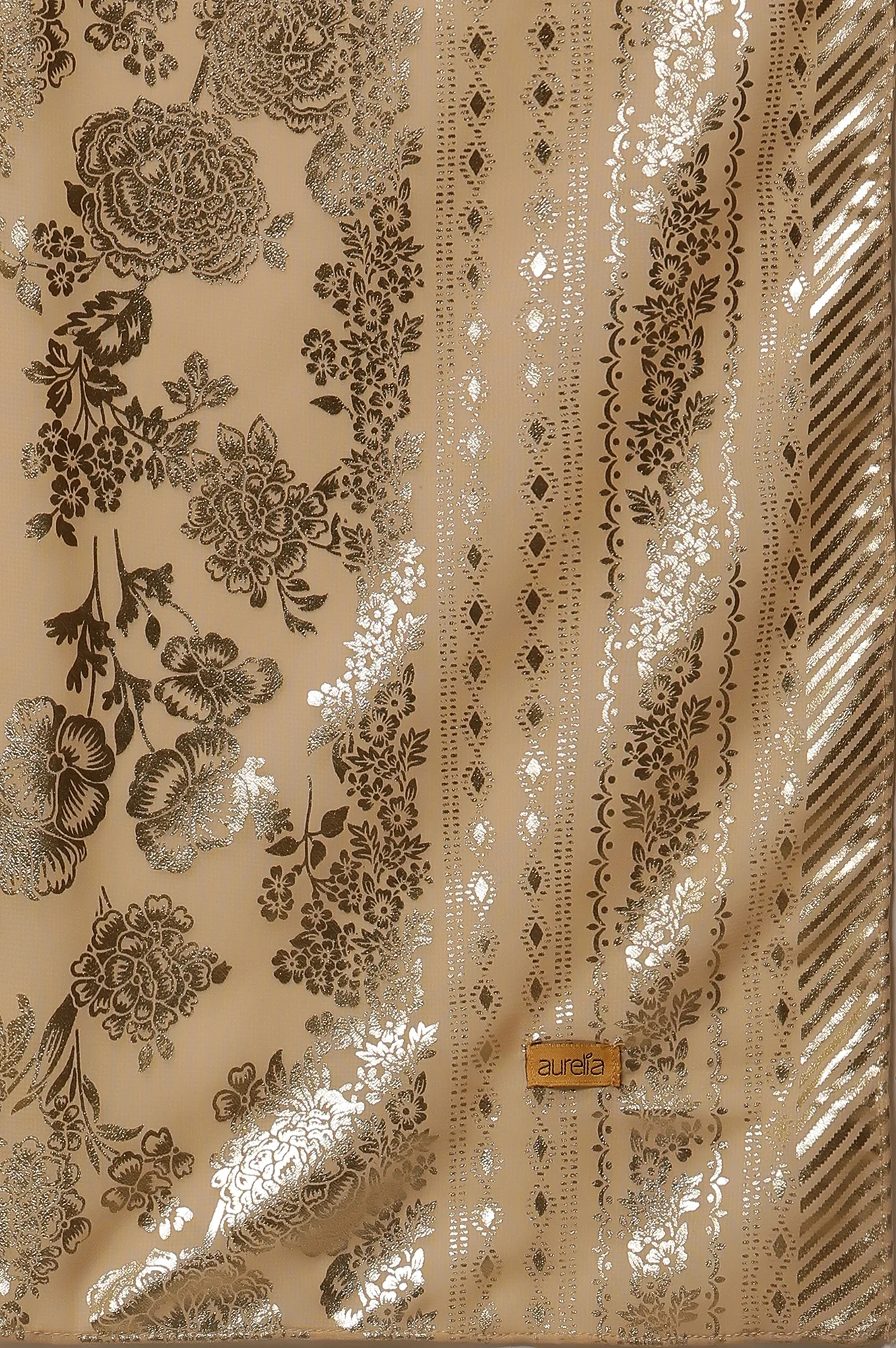 Multi-coloured Printed Straight Kurta, Pants and Dupatta Set - Image 10