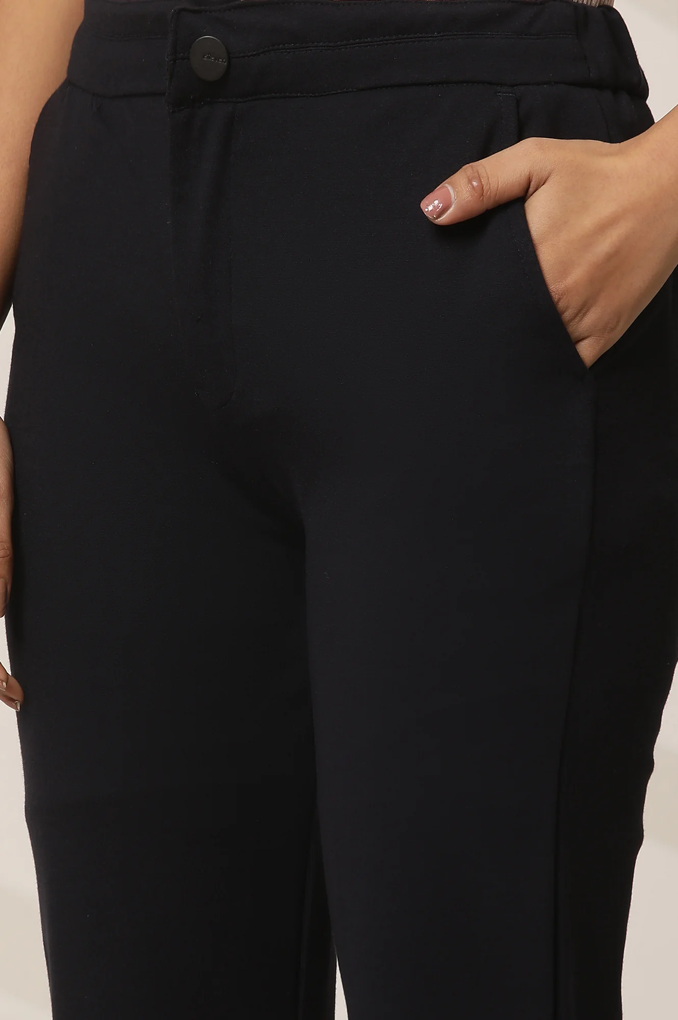Navy Blue Boot Cut Flared Pants - Image 7