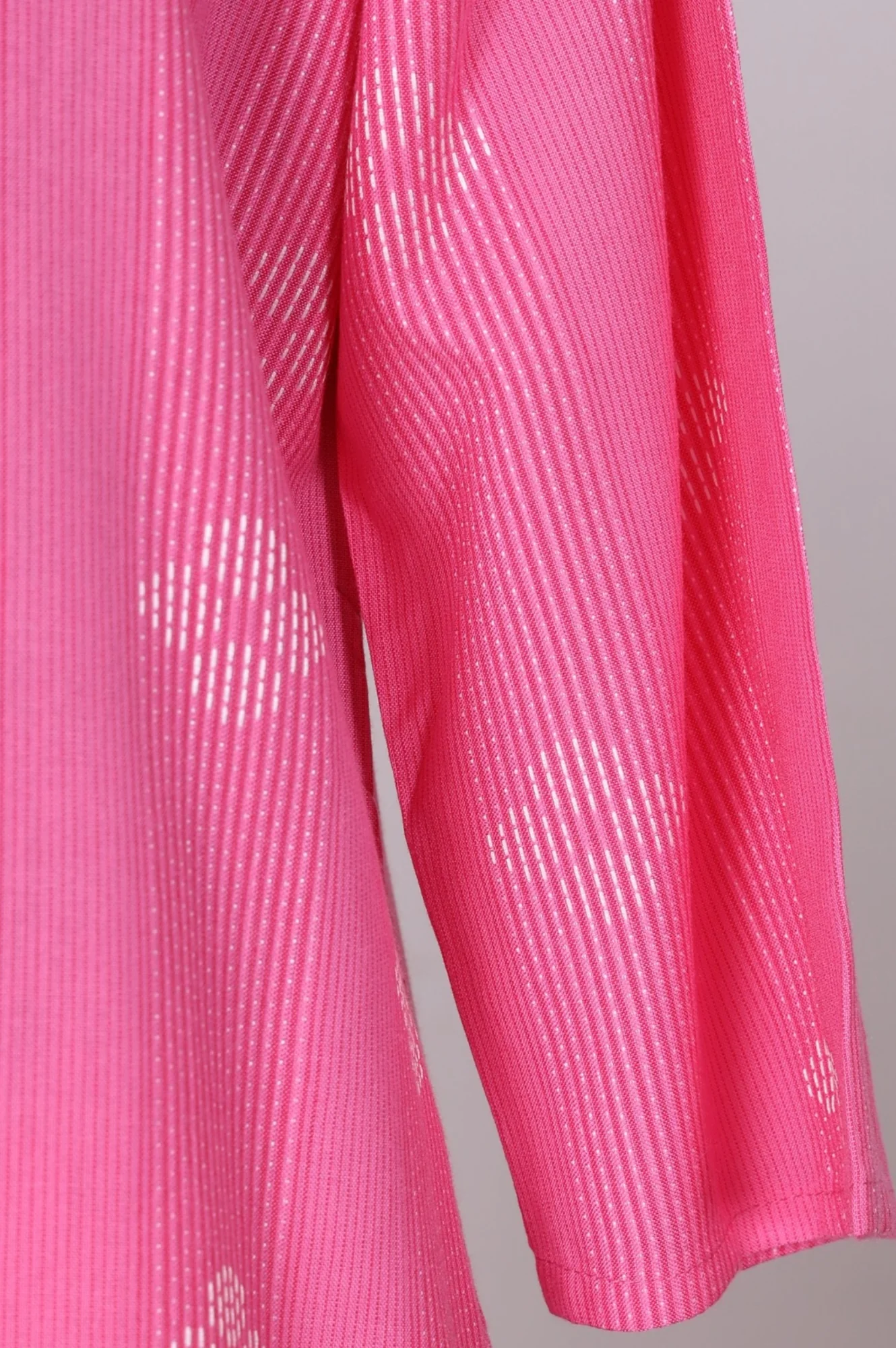 Pink Geometric Printed Lace Cotton Blend Straight Kurta with Palazzo and Dupatta Set - Image 7
