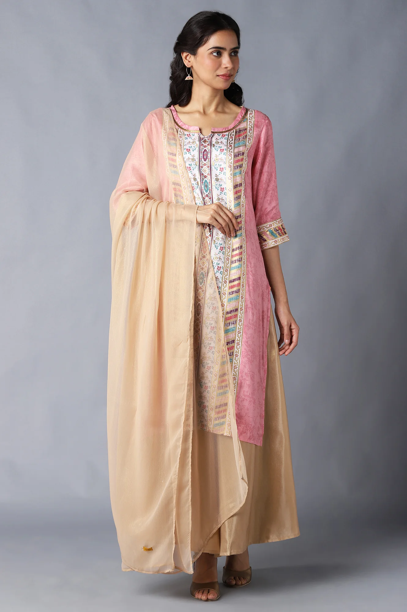 Almond Gold Dupatta - Image 3