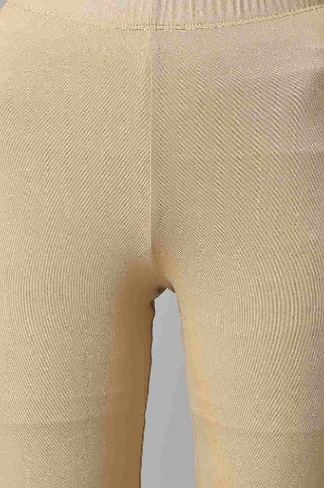 Almond Gold Printed Tights - Image 6