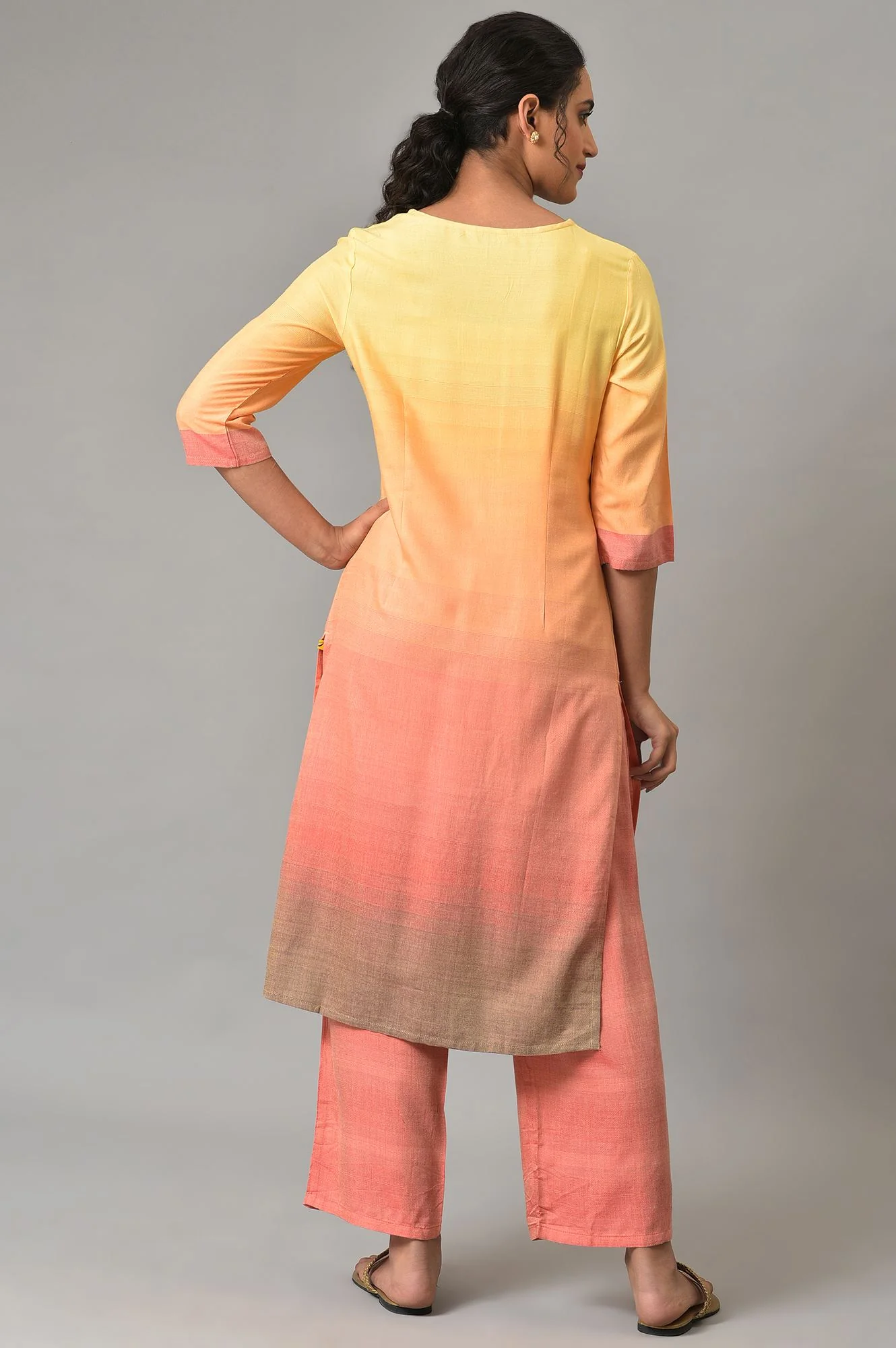 Aurelia Yellow kurta-Trouser- - Image 2
