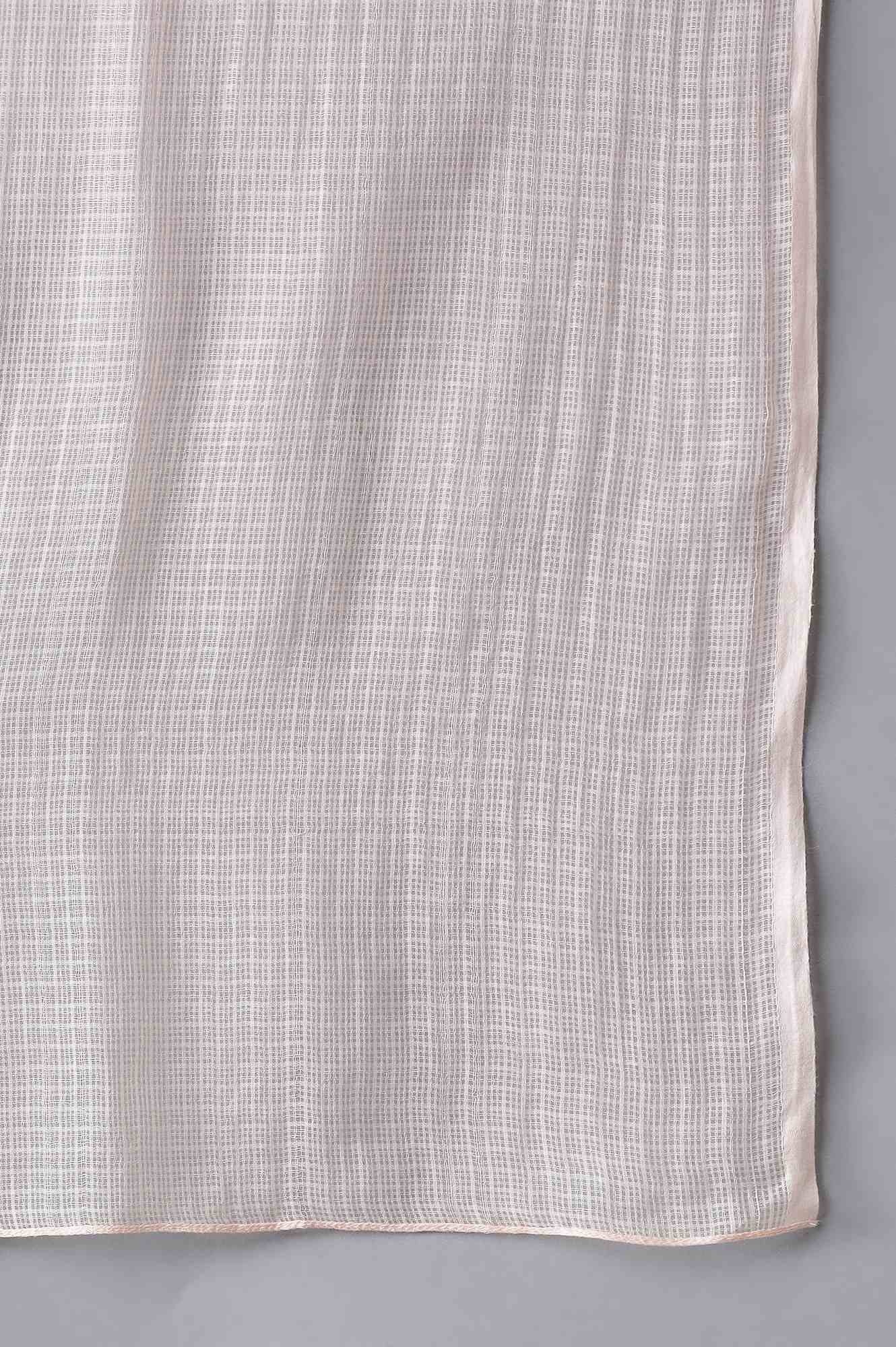Baby Pink Kota kurta Trousers and Dupatta Set - Image 7