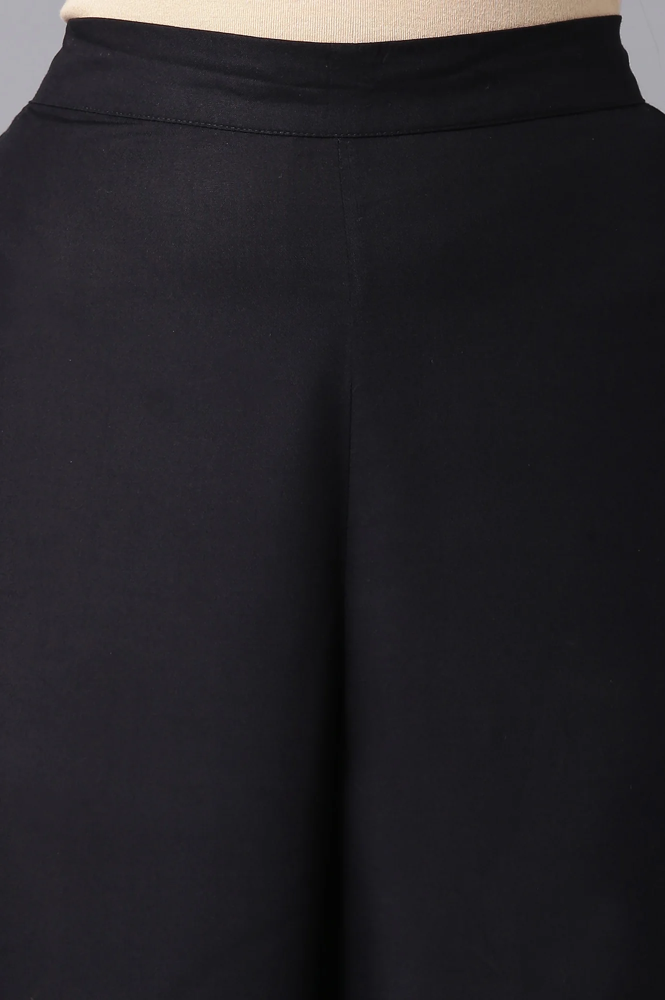 Black Solid Palazzo - Image 6