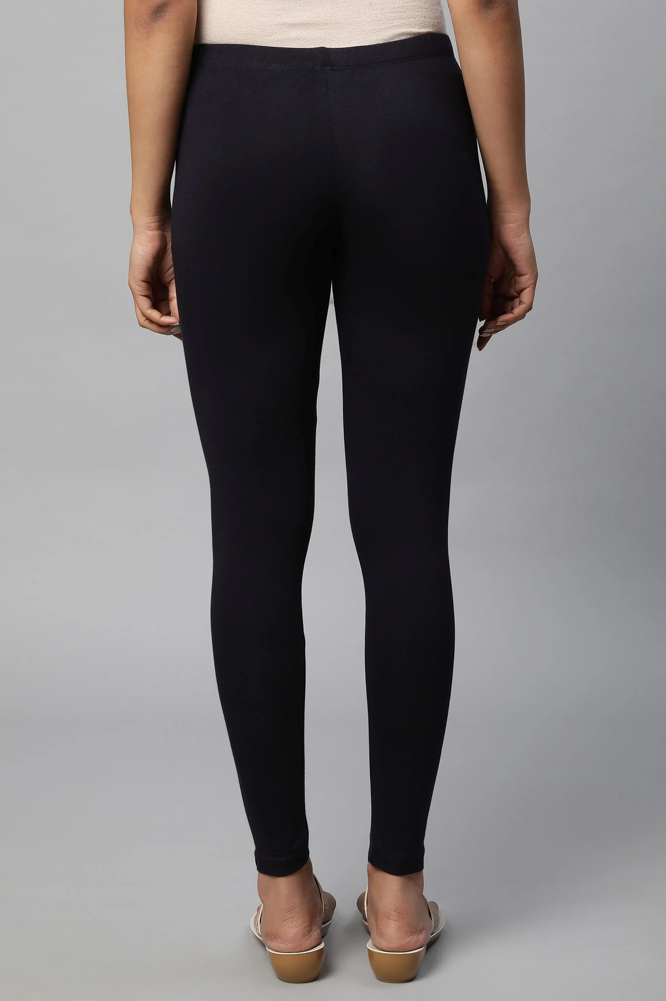 Blue Cotton Lycra Tights - Image 3