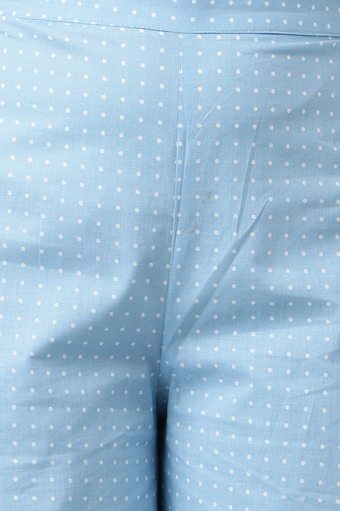 Blue Printed Straight Palazzo - Image 8