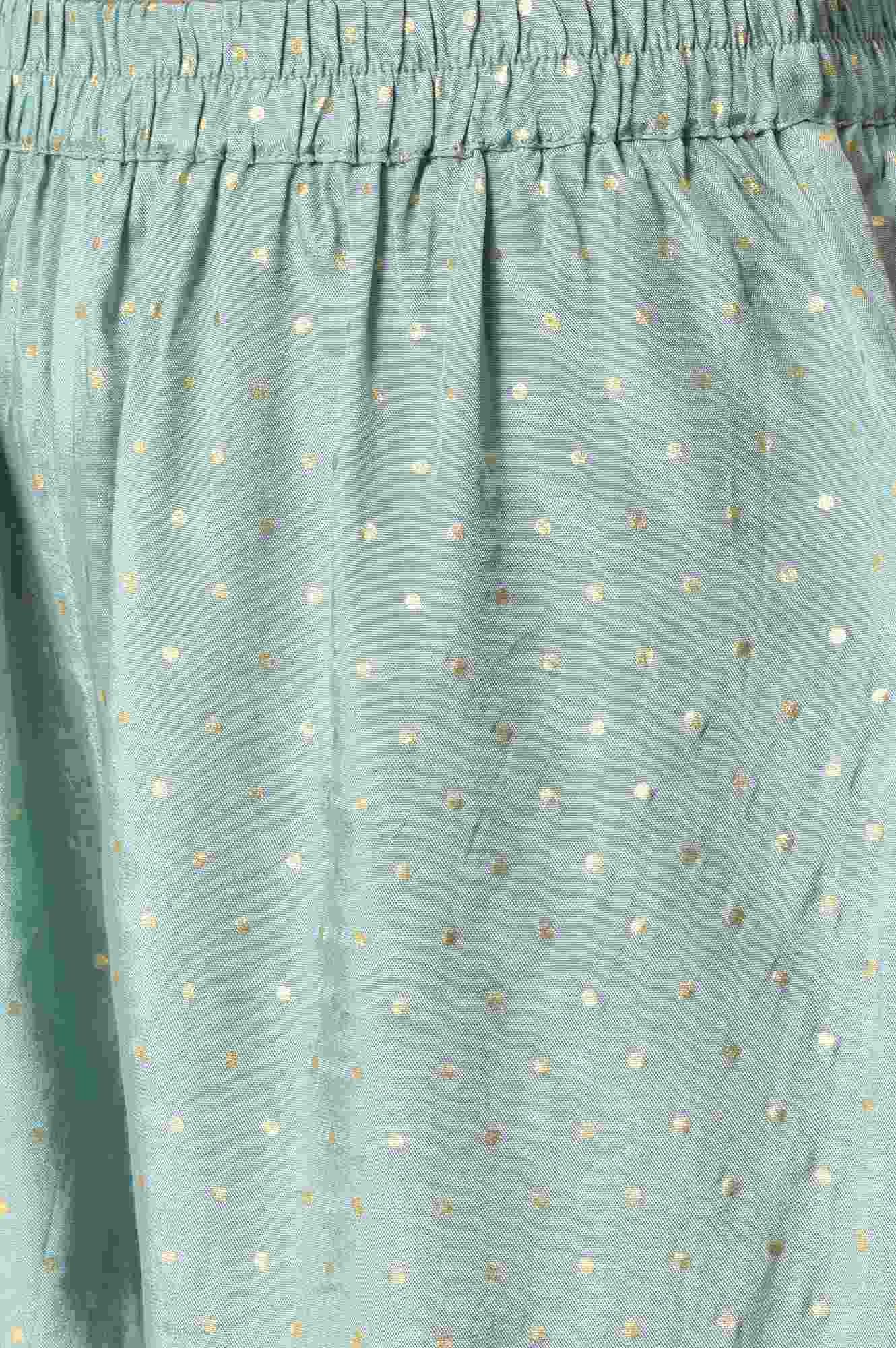Girls Pink Printed Festive kurta With Blue Sharara And Dupatta - Image 7