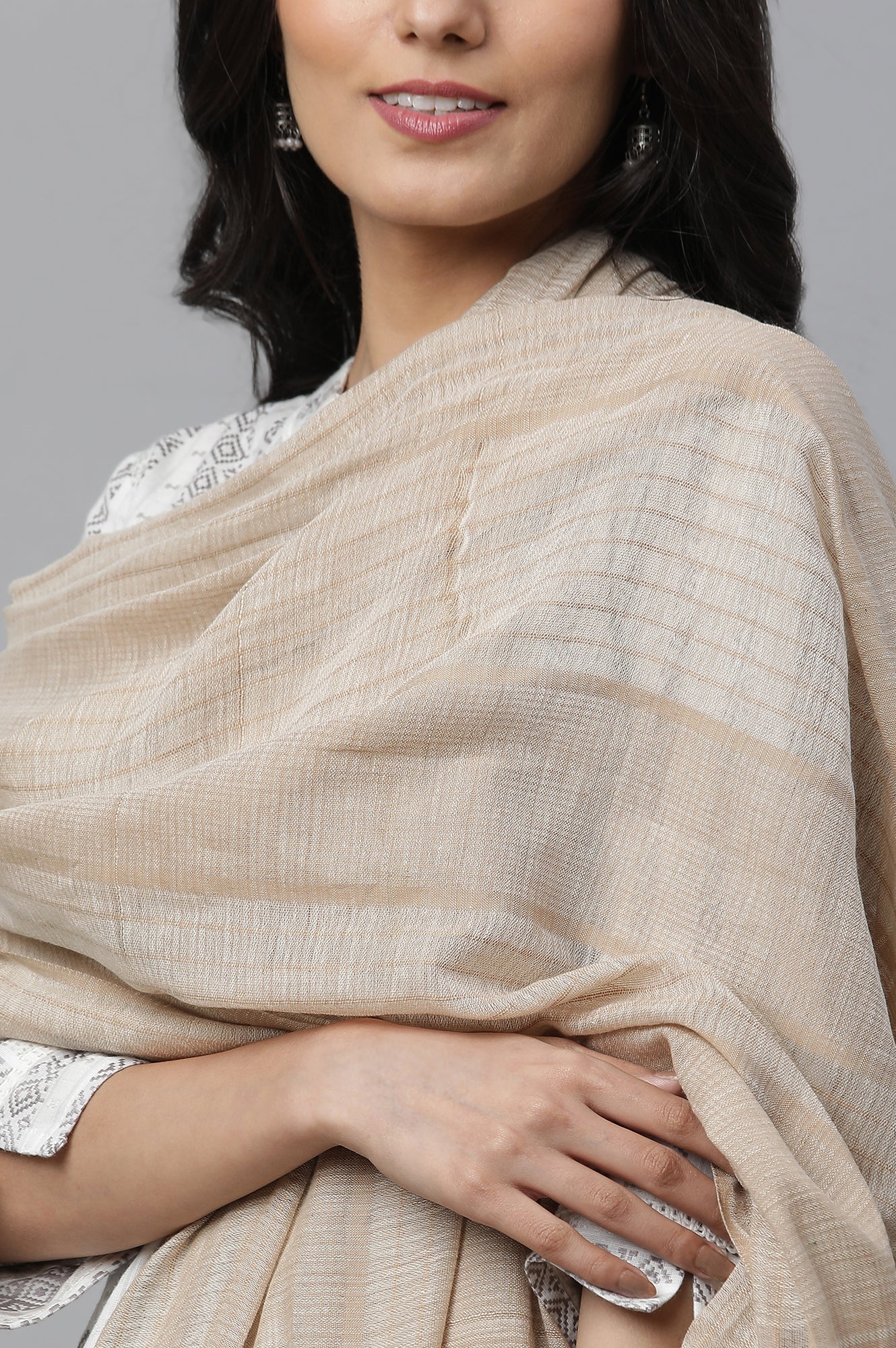 Gold Cotton South Dupatta - Image 4