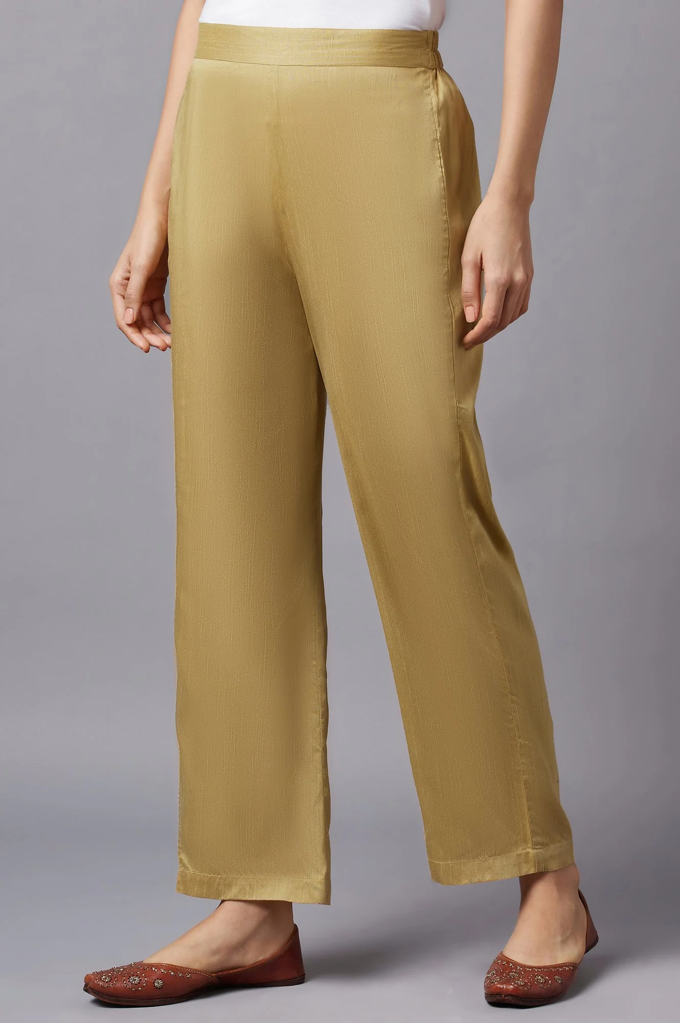 Gold Parallel Palazzo - Image 3