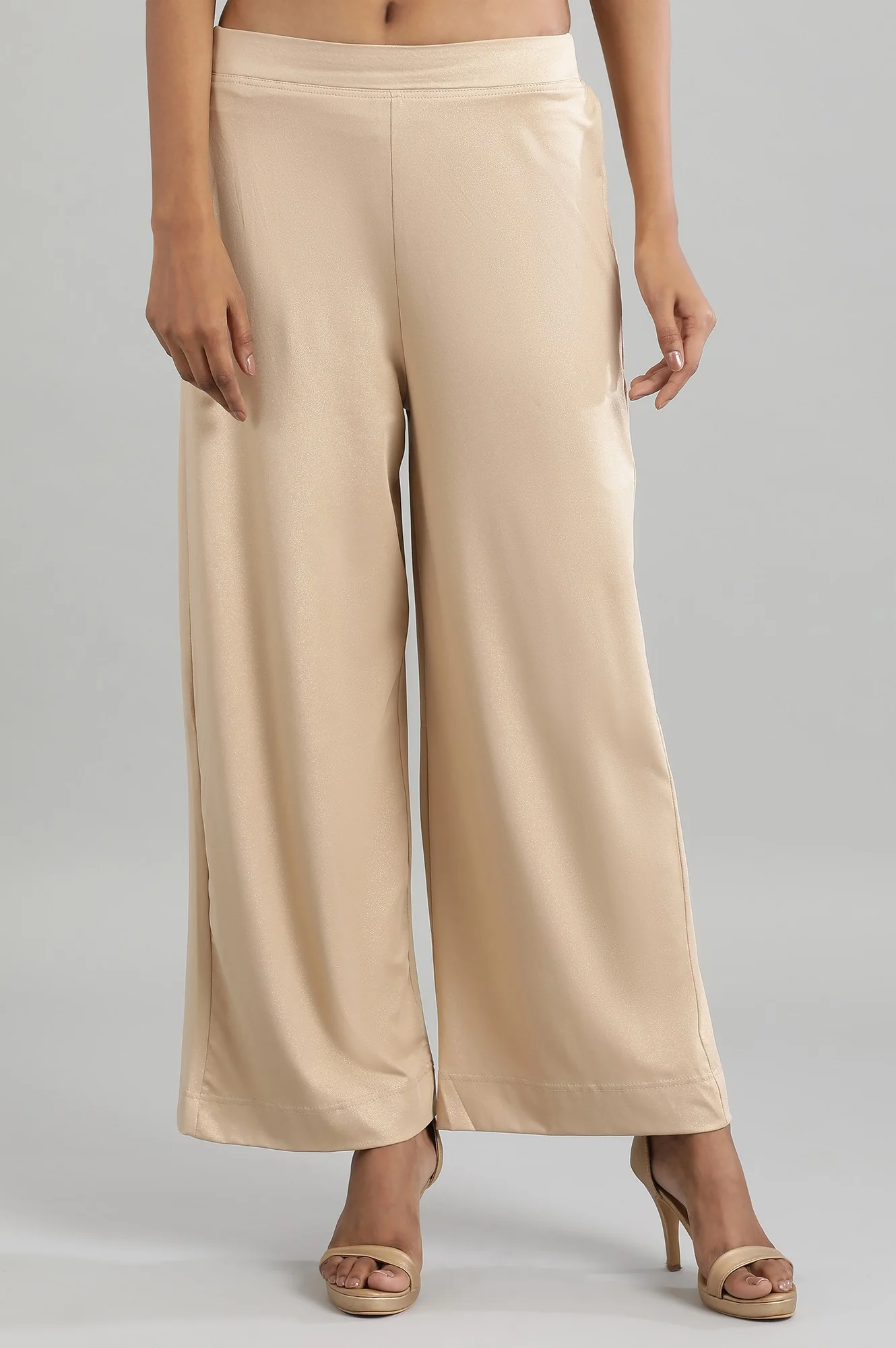 Gold Printed Palazzo - Image 2