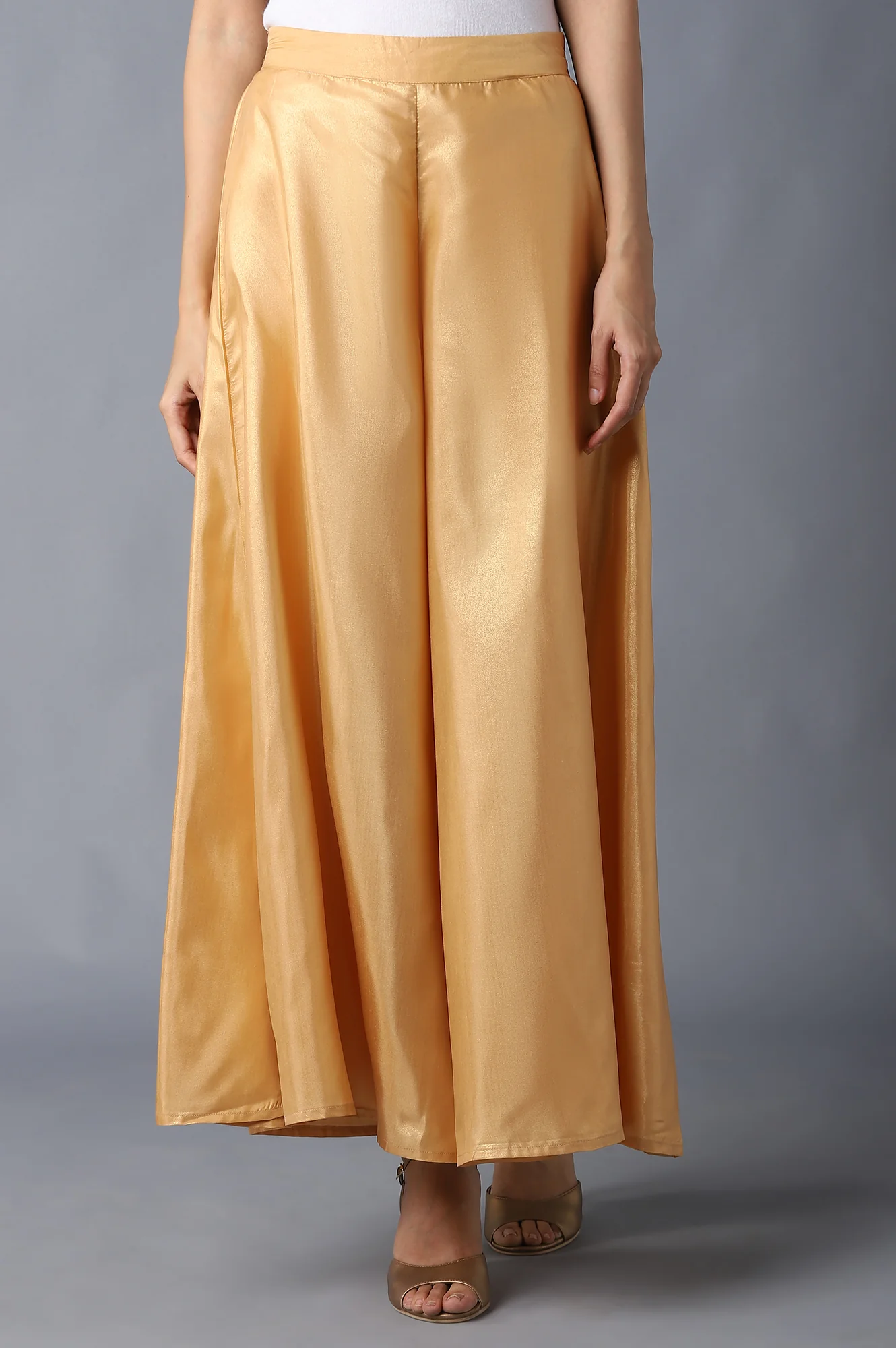 Gold Printed Palazzo - Image 2