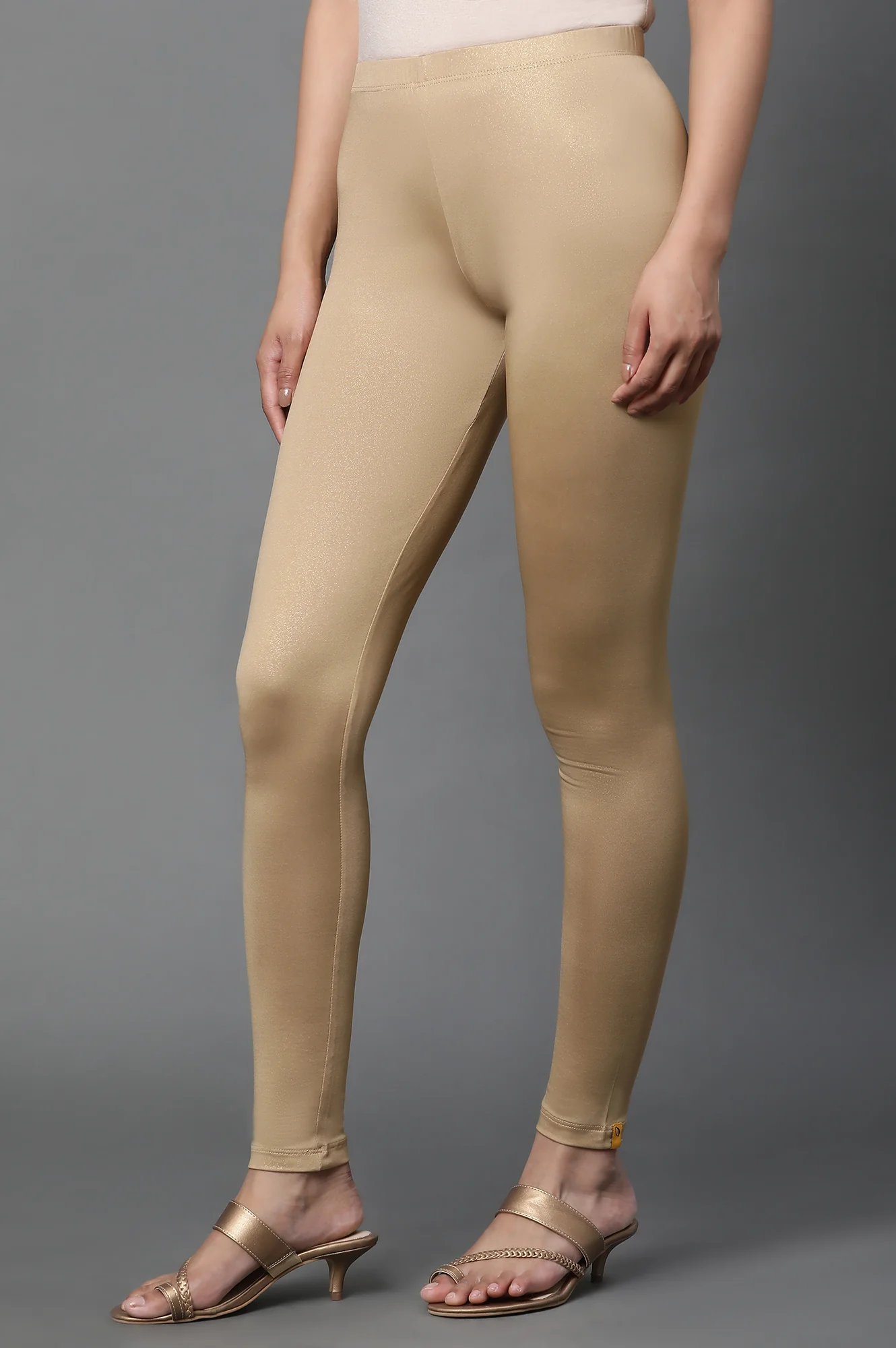 Gold Printed Tights - Image 2