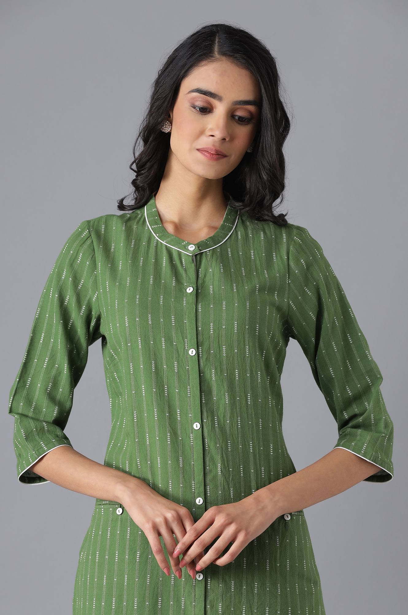 Green Casual kurta - Image 5