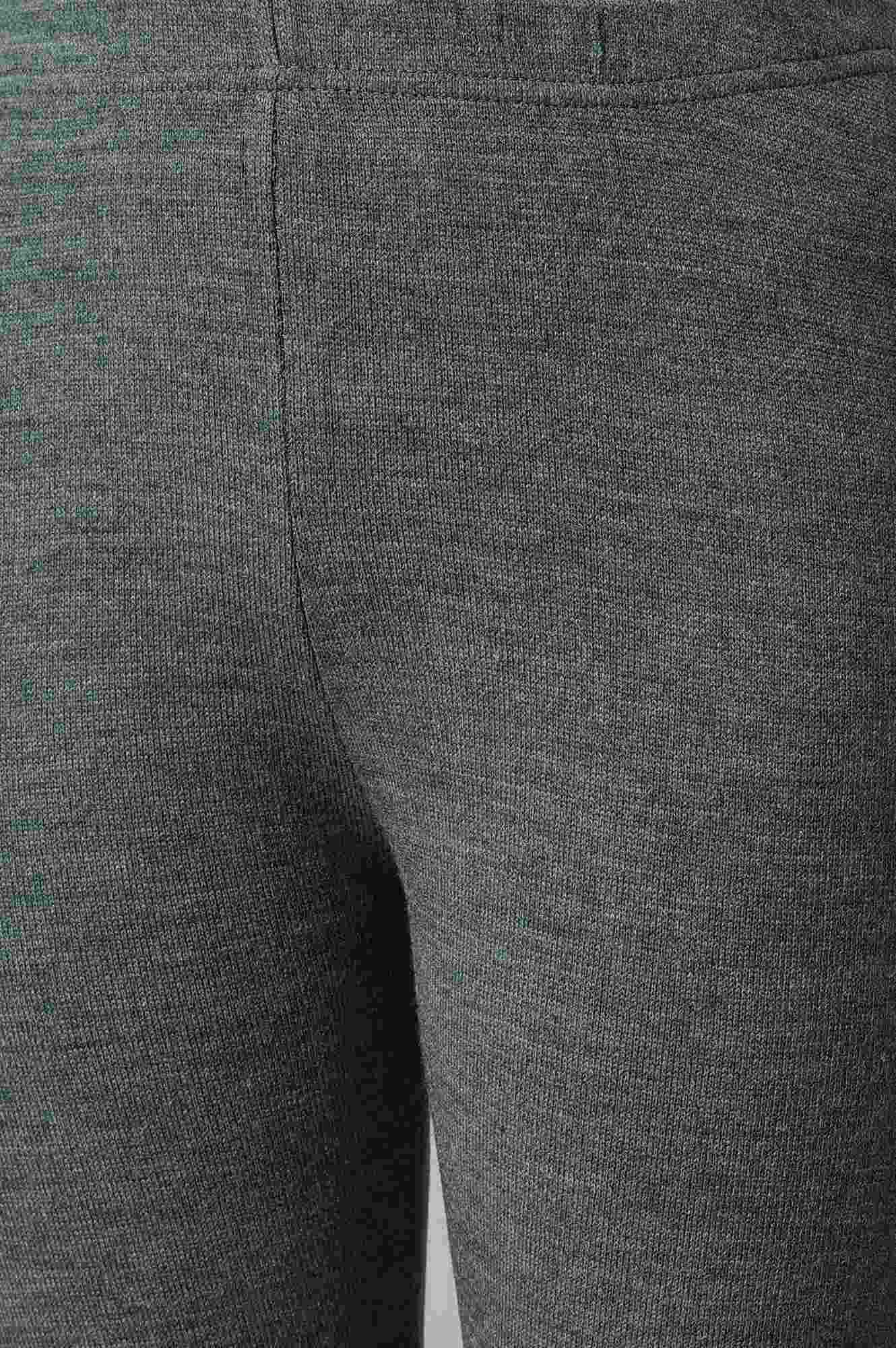 Green Solid Skinny Tights With Elasticated Waistband - Image 7