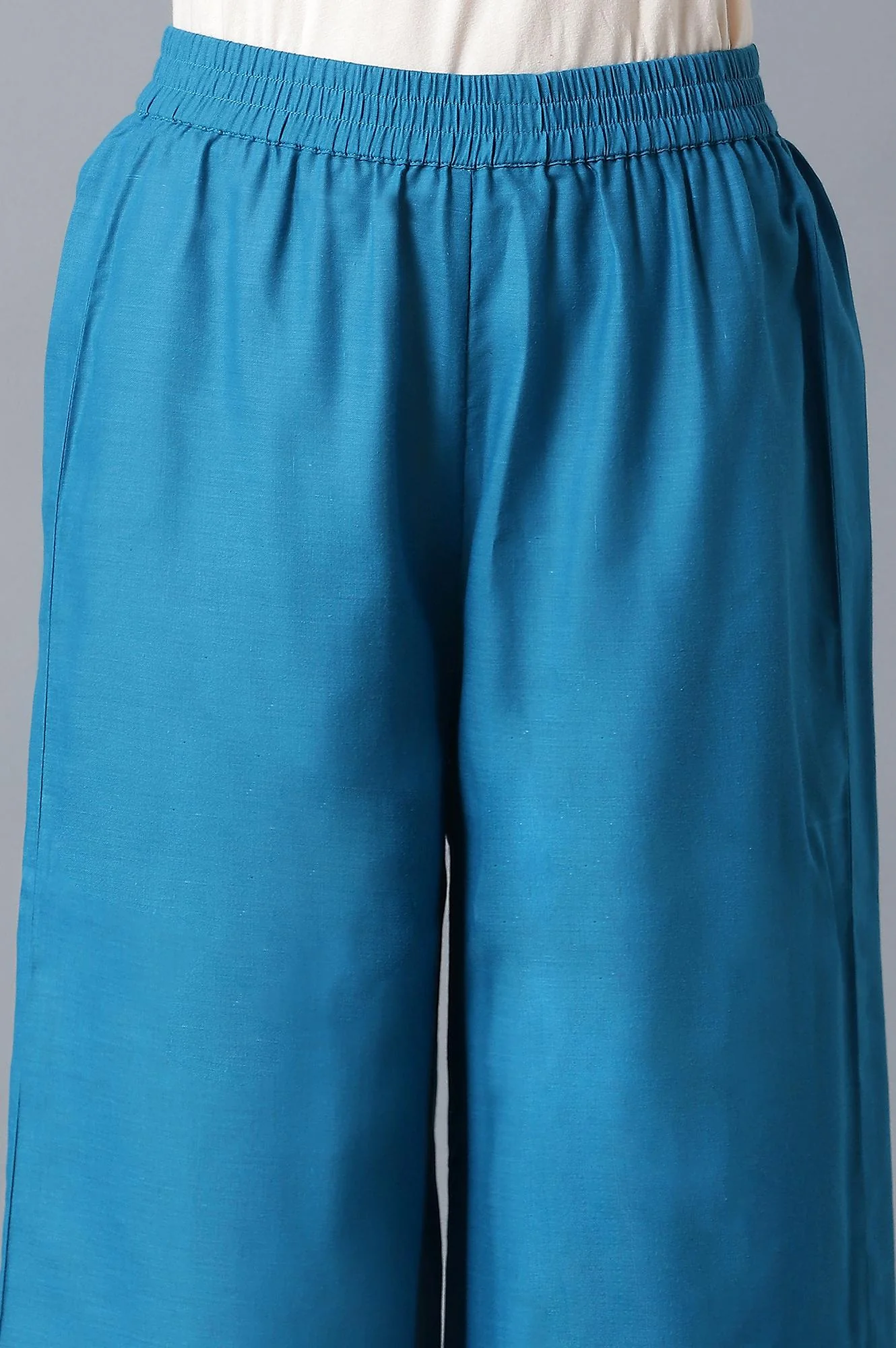 Green kurta and Blue Palazzo Set - Image 6