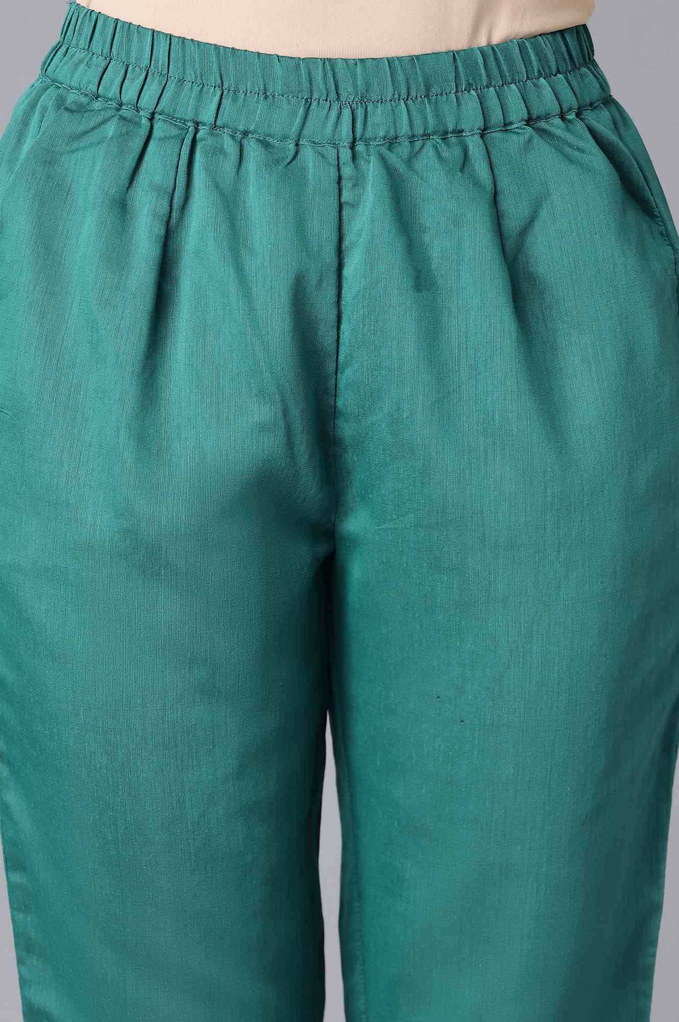 Green kurta and Palazzo Set - Image 6