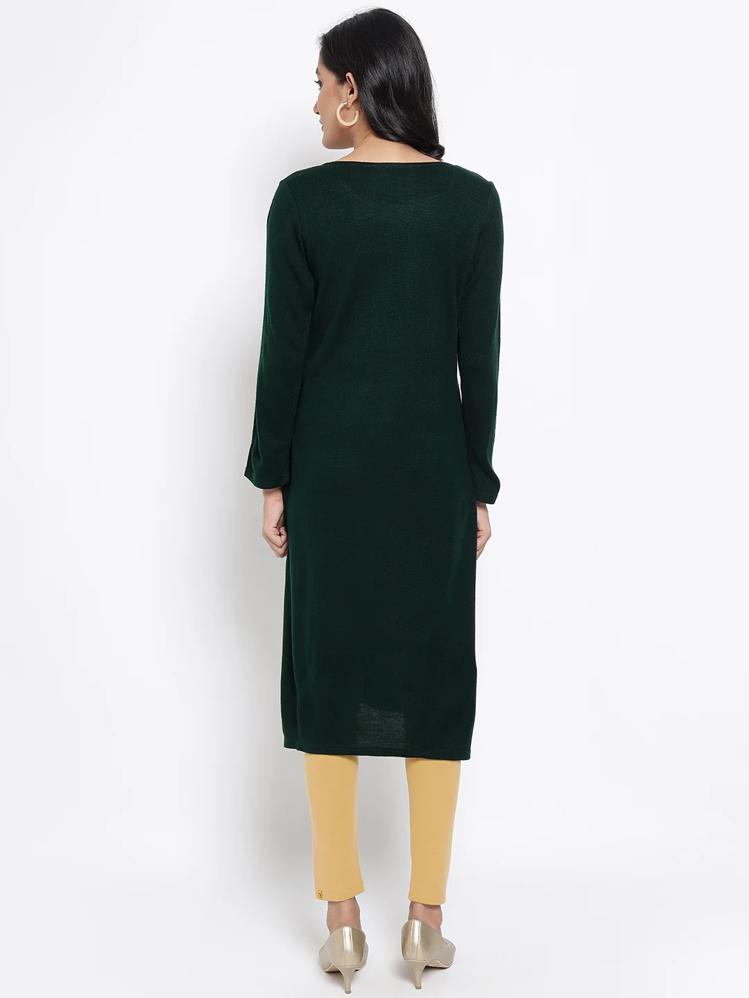 Green Winter kurta - Image 5