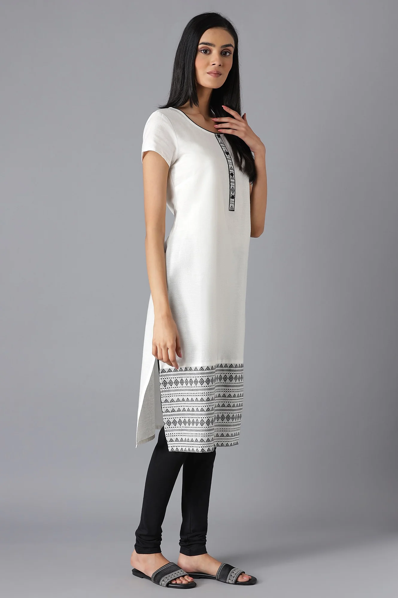 Grey Casual kurta - Image 4