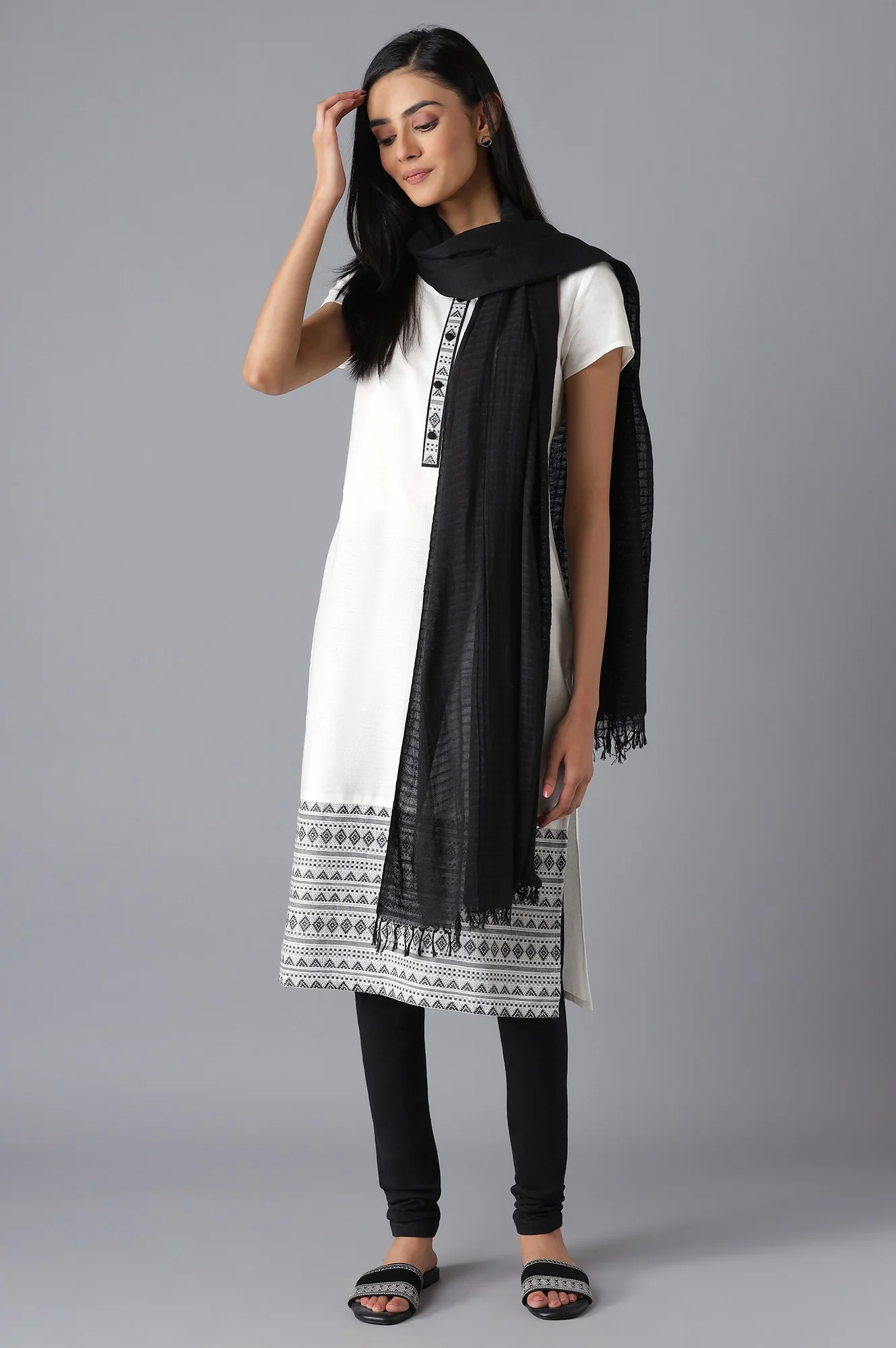 Grey Casual kurta - Image 5