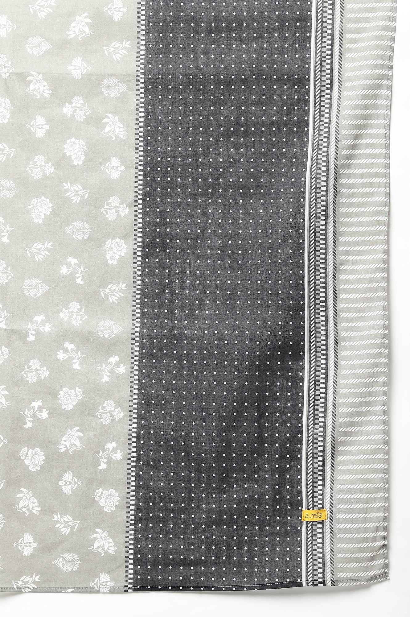 Grey Ethnic Printed Dupatta - Image 5