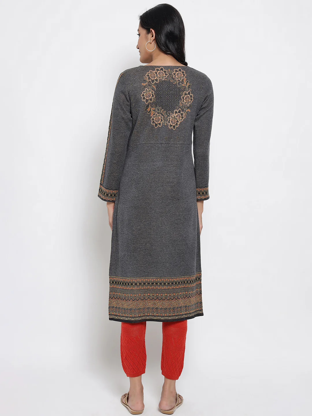 Grey Winter kurta - Image 5