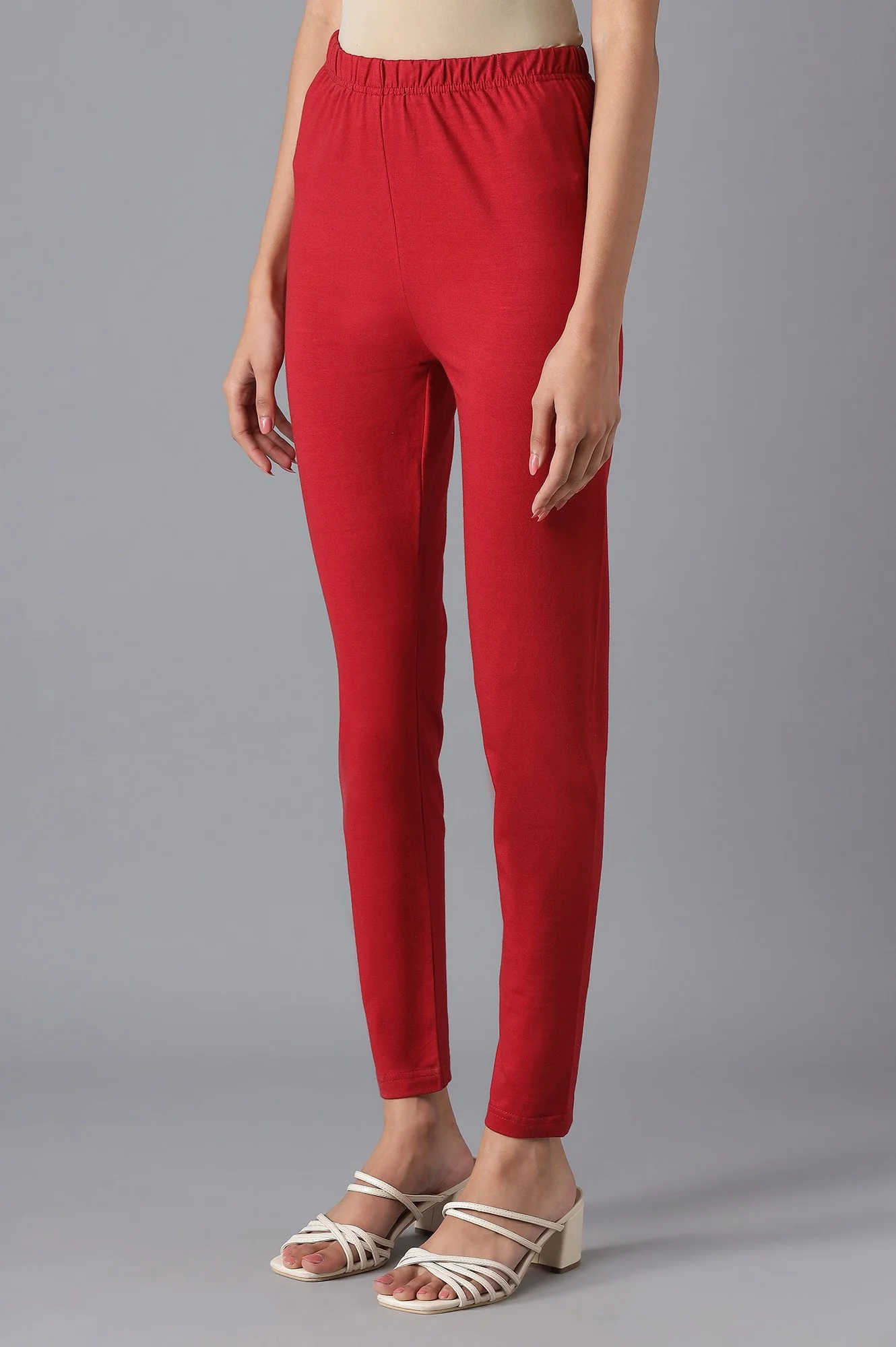 Maroon Skinny Tights - Image 3