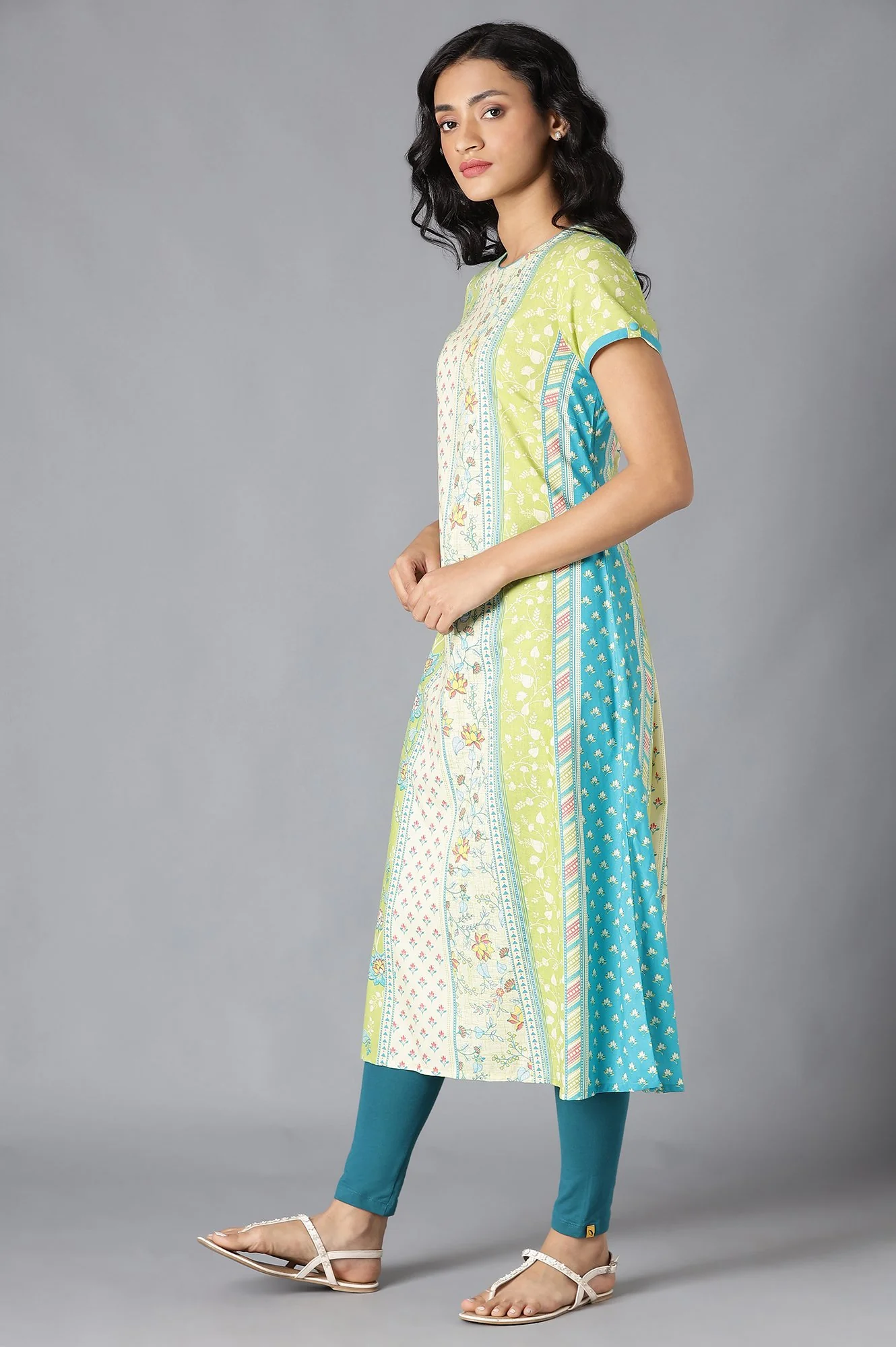 Multi Cotton Printed kurta - Image 3