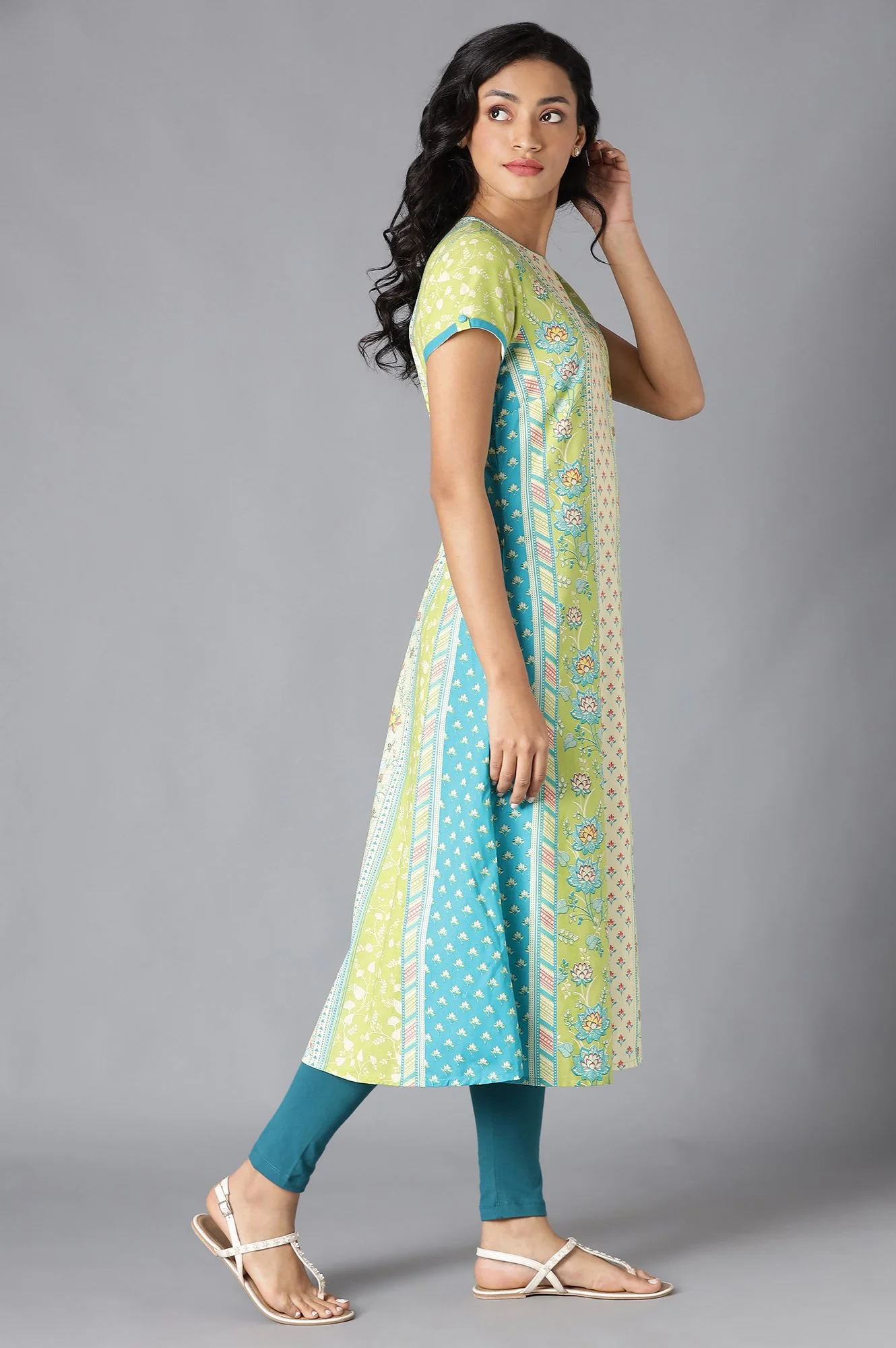 Multi Cotton Printed kurta - Image 4