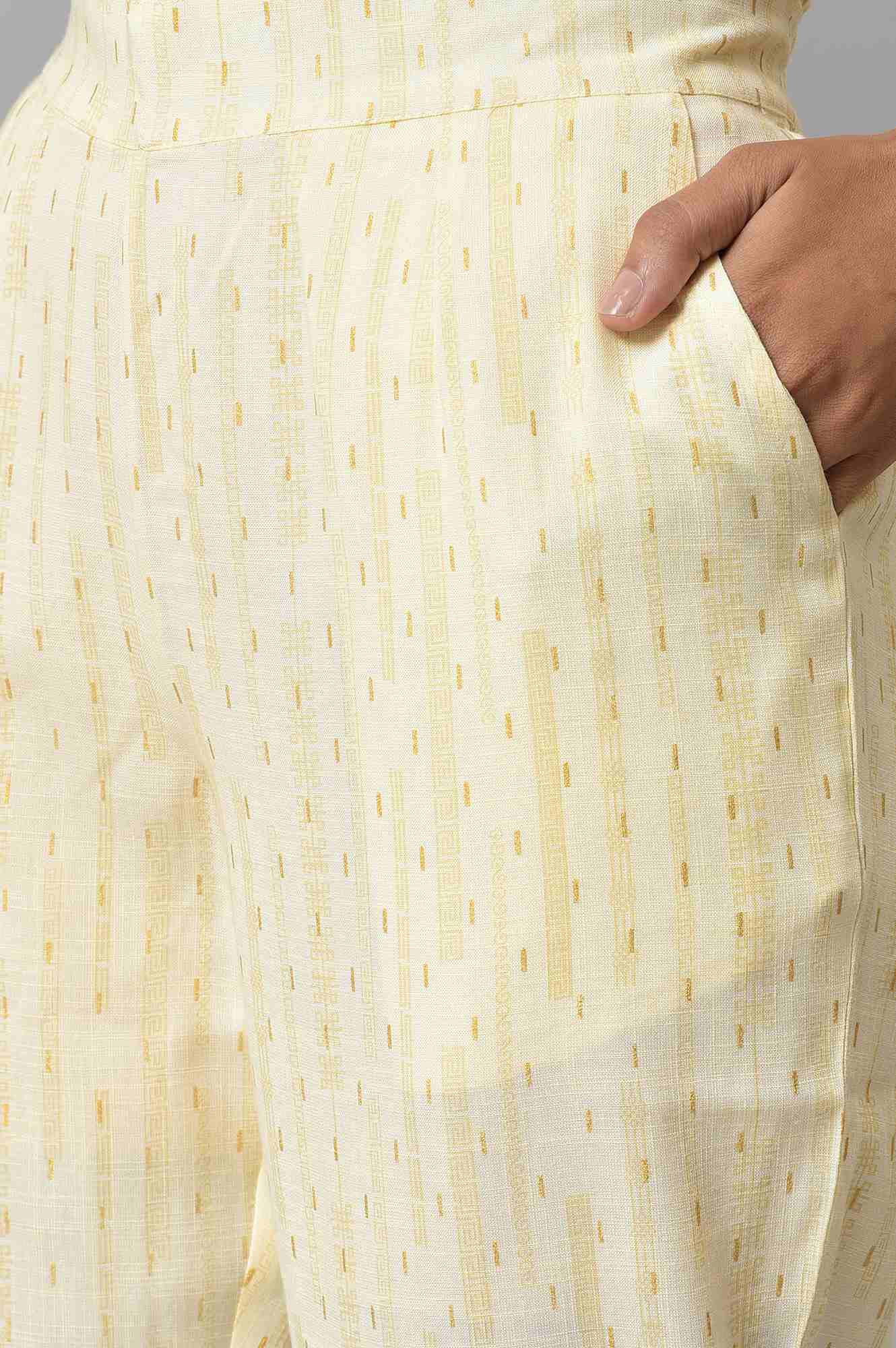 Natural Ankle Length Aurelia Trousers - Image 6