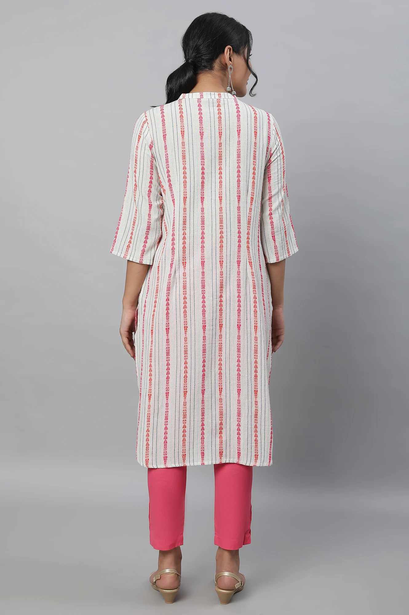 Natural Printed kurta & Trousers Set - Image 2