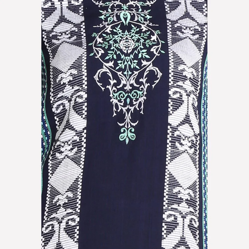 Navy Blue Round Neck 3/4 Sleeve kurta - Image 7