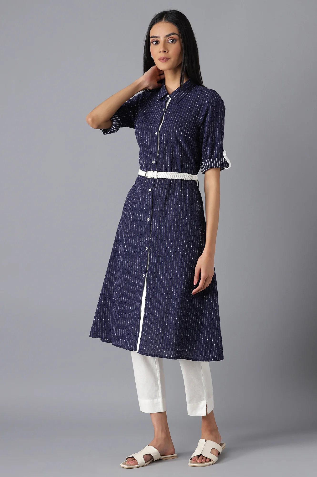Navy Casual kurta - Image 3