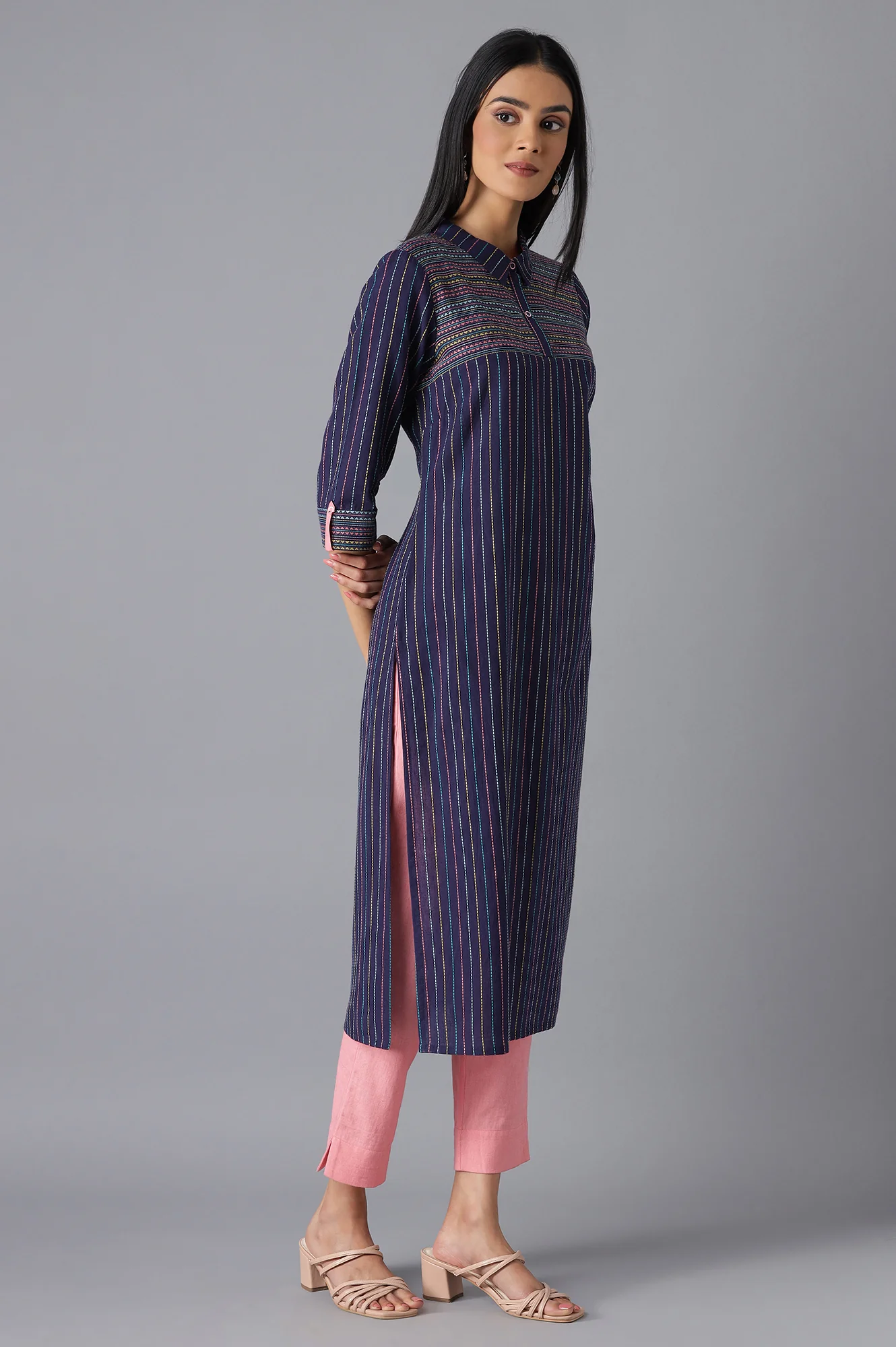 Navy Casual kurta - Image 4