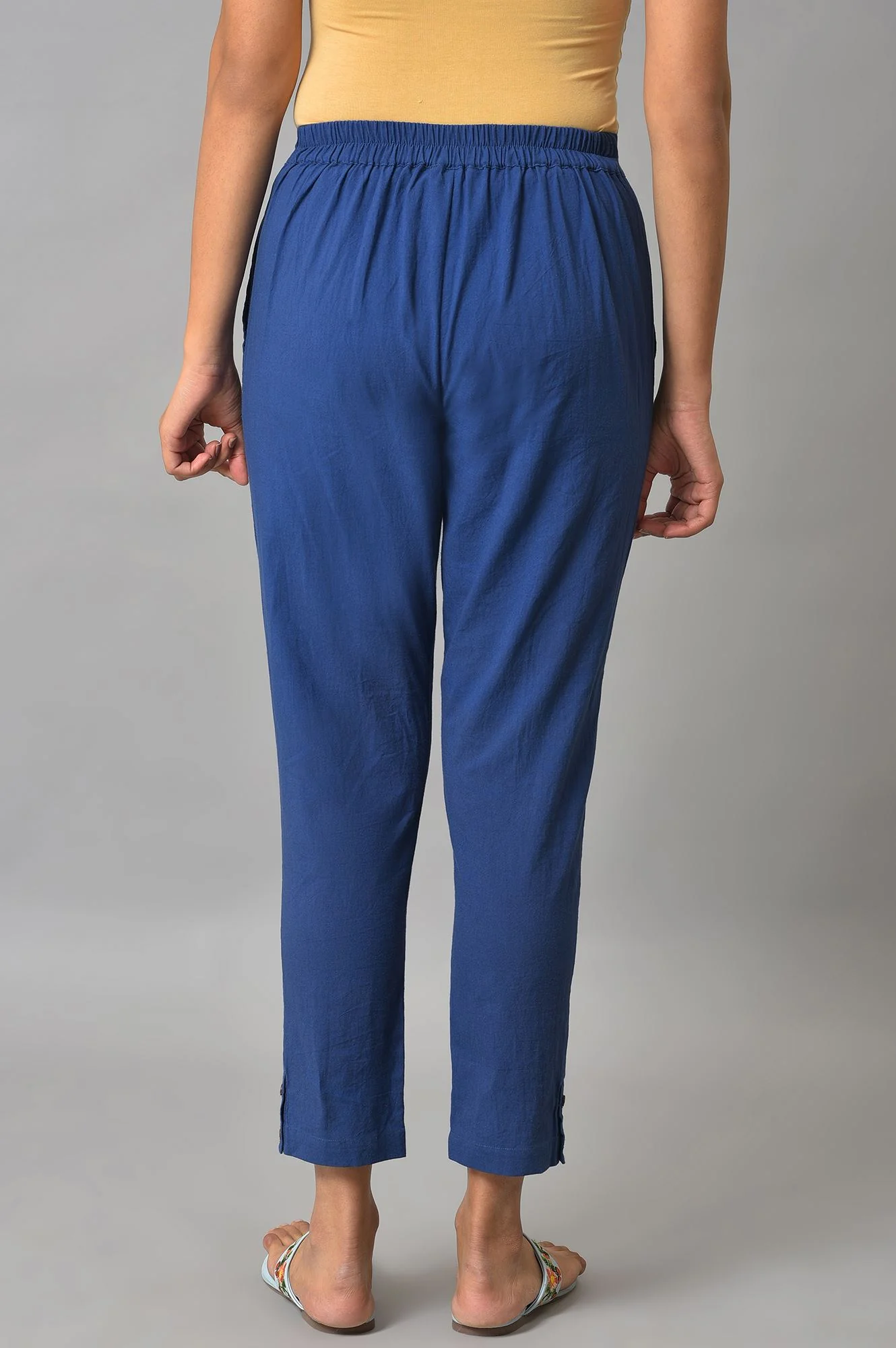 Navy Straight Fit Trouser Pants - Image 2