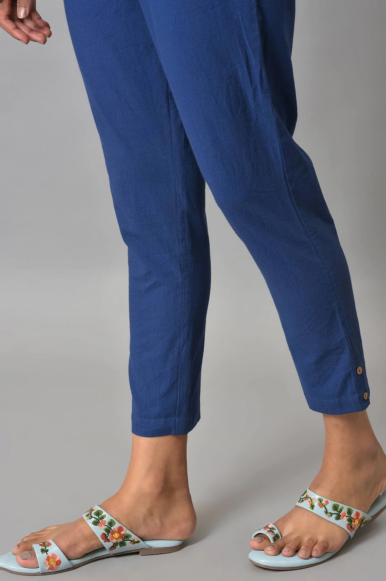 Navy Straight Fit Trouser Pants - Image 8