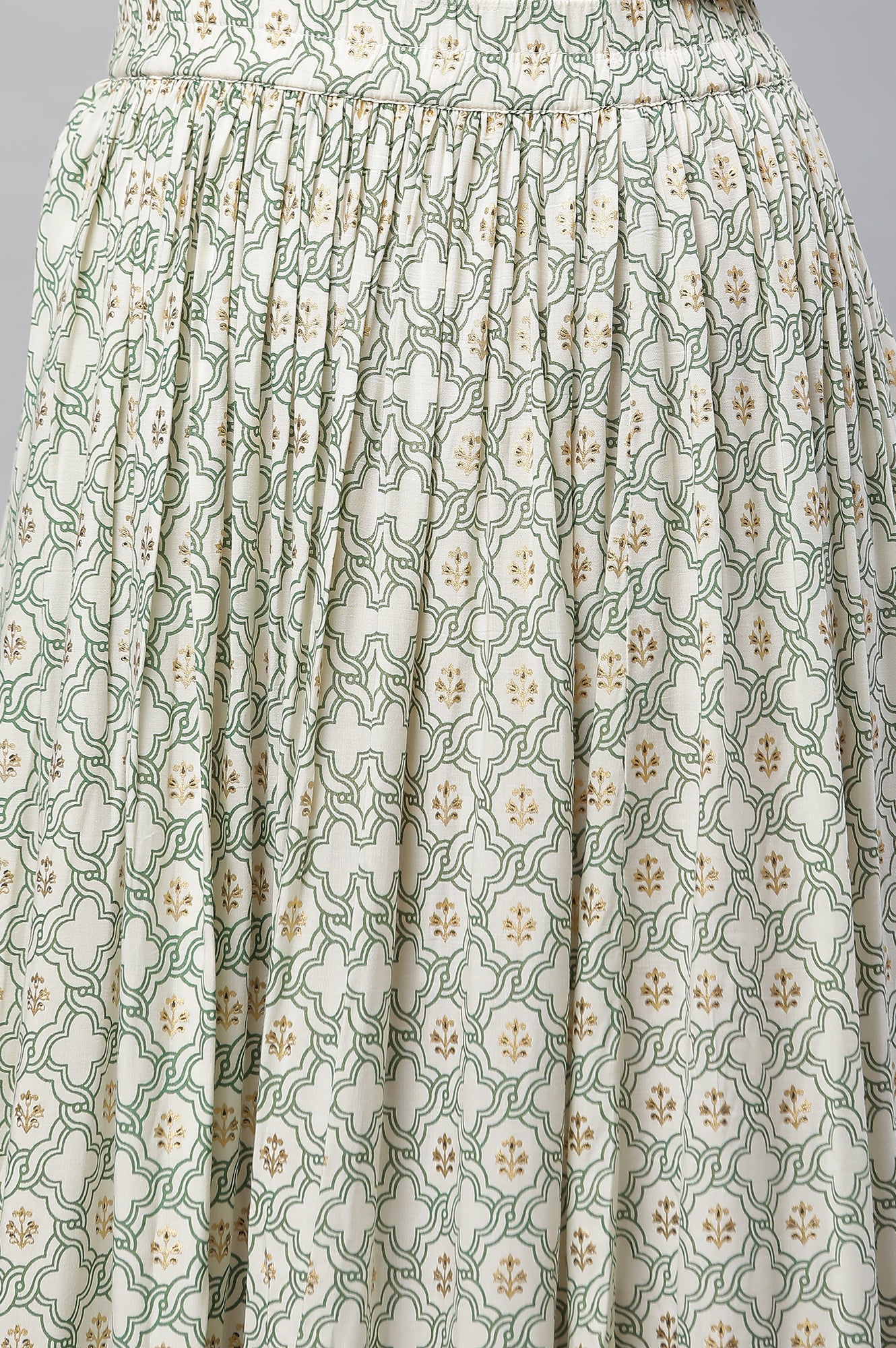 Off-White Printed Flared Skirt - Image 6