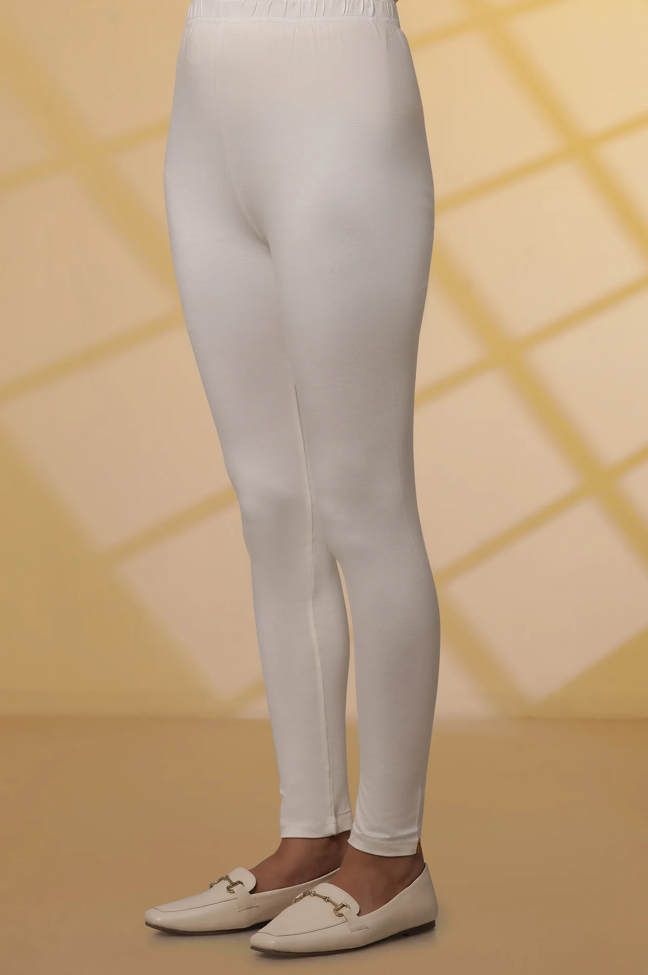 Off-White Solid Tights - Image 7